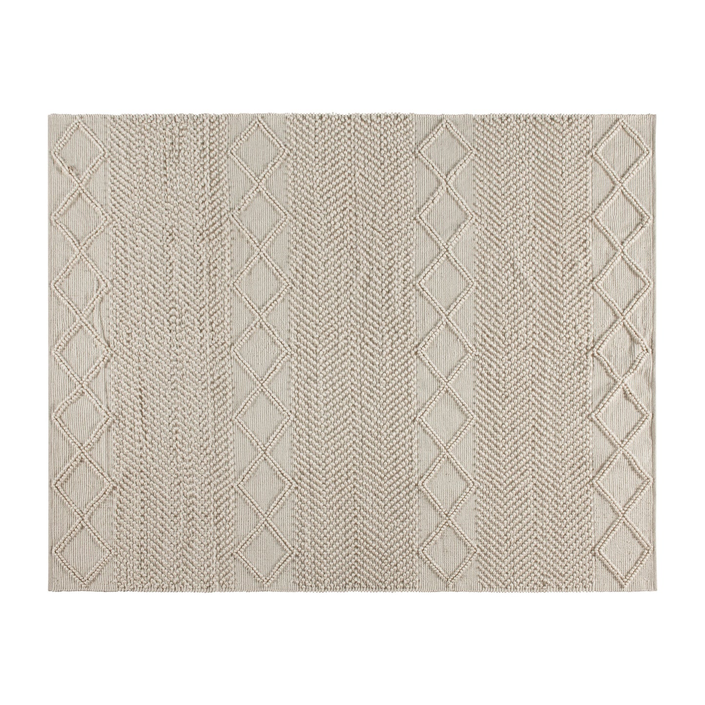 8'x10' White & Ivory Area Rug CI-20-9450A-810-CR-GG