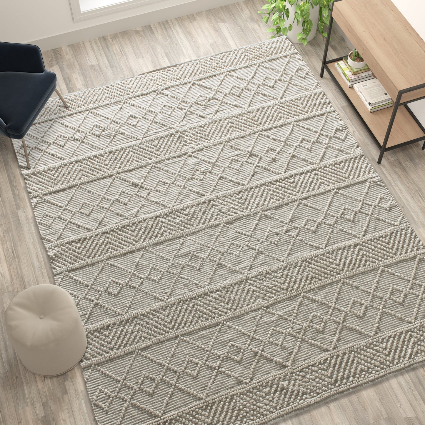 8'x10' Ivory Area Rug CI-20-9450B-810-IV-GG