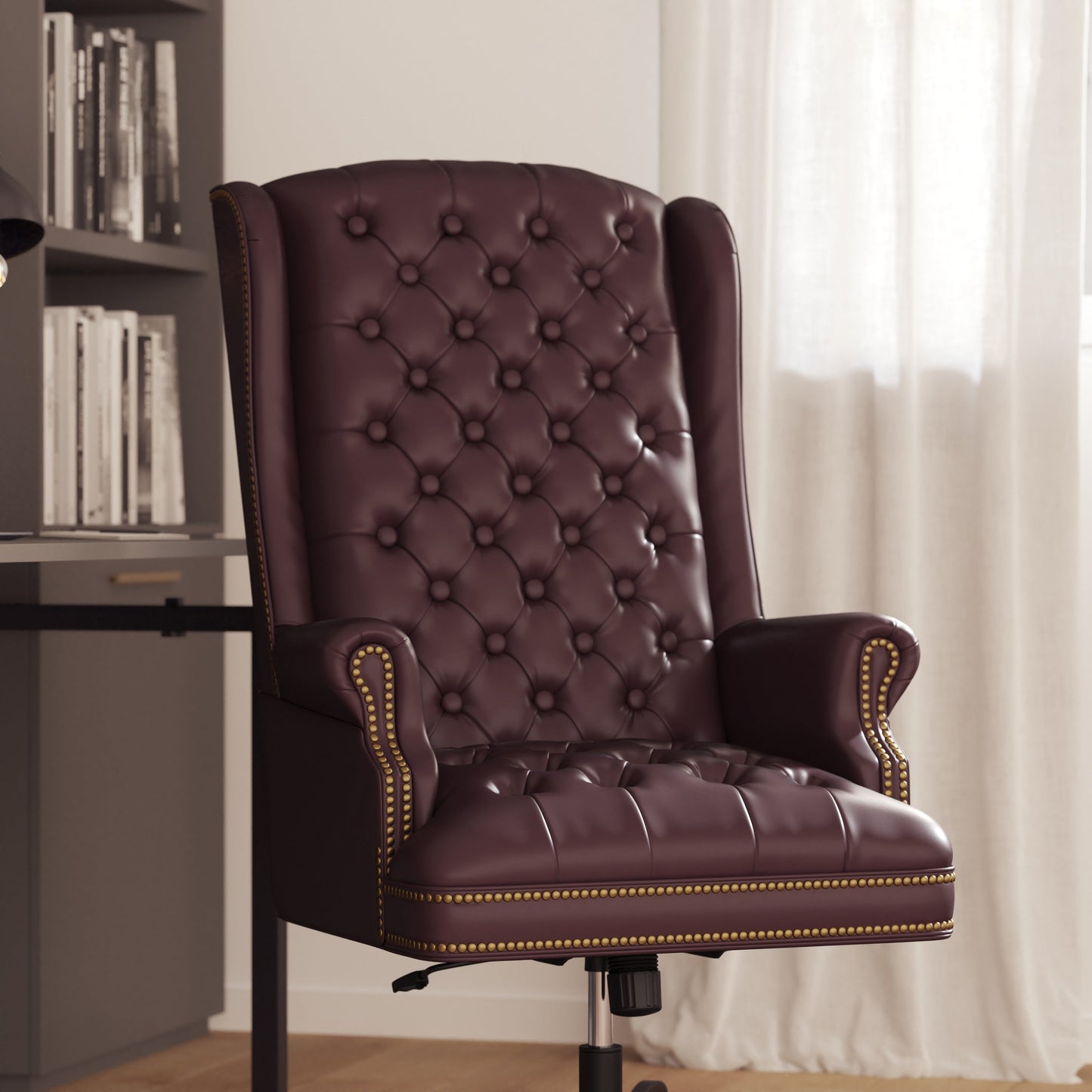 Burgundy High Back Chair CI-360-BY-GG