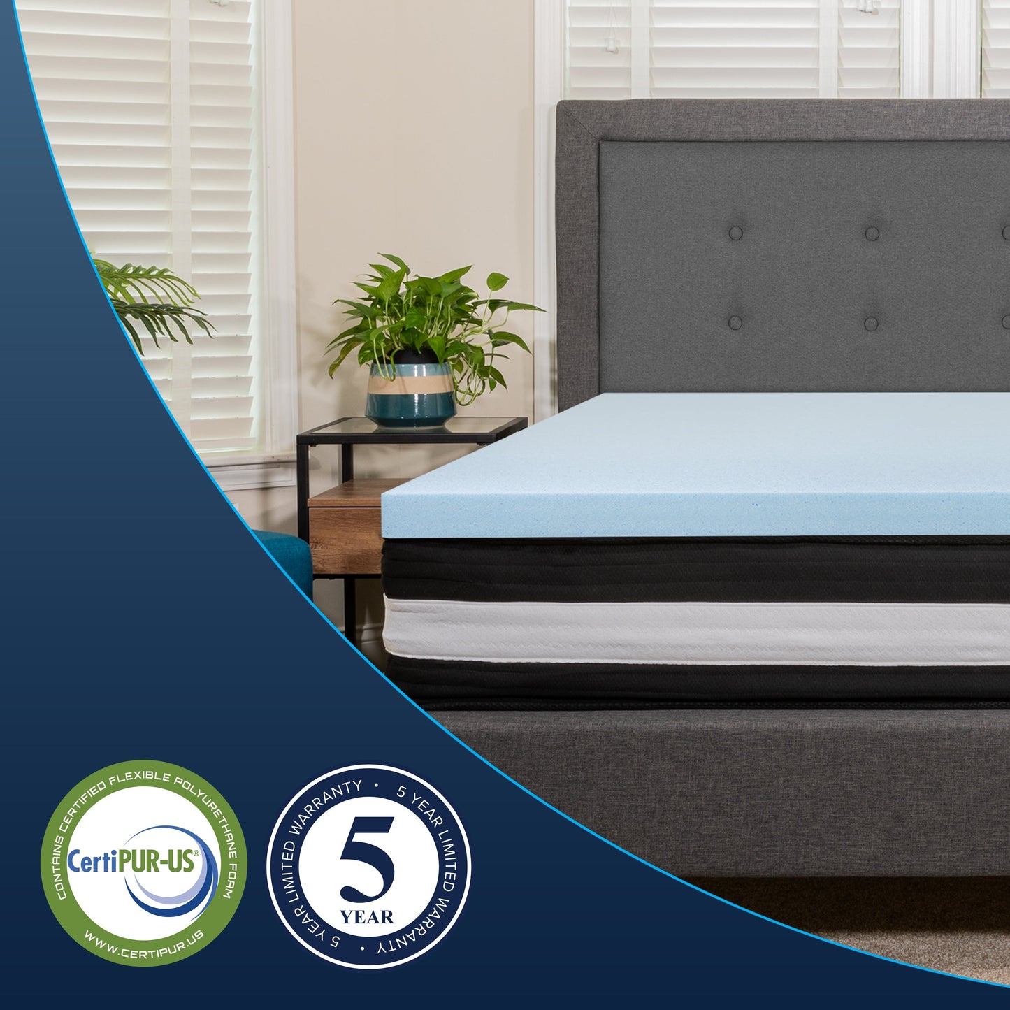 12" Mattress and Topper Bundle CL-E230P-3M35