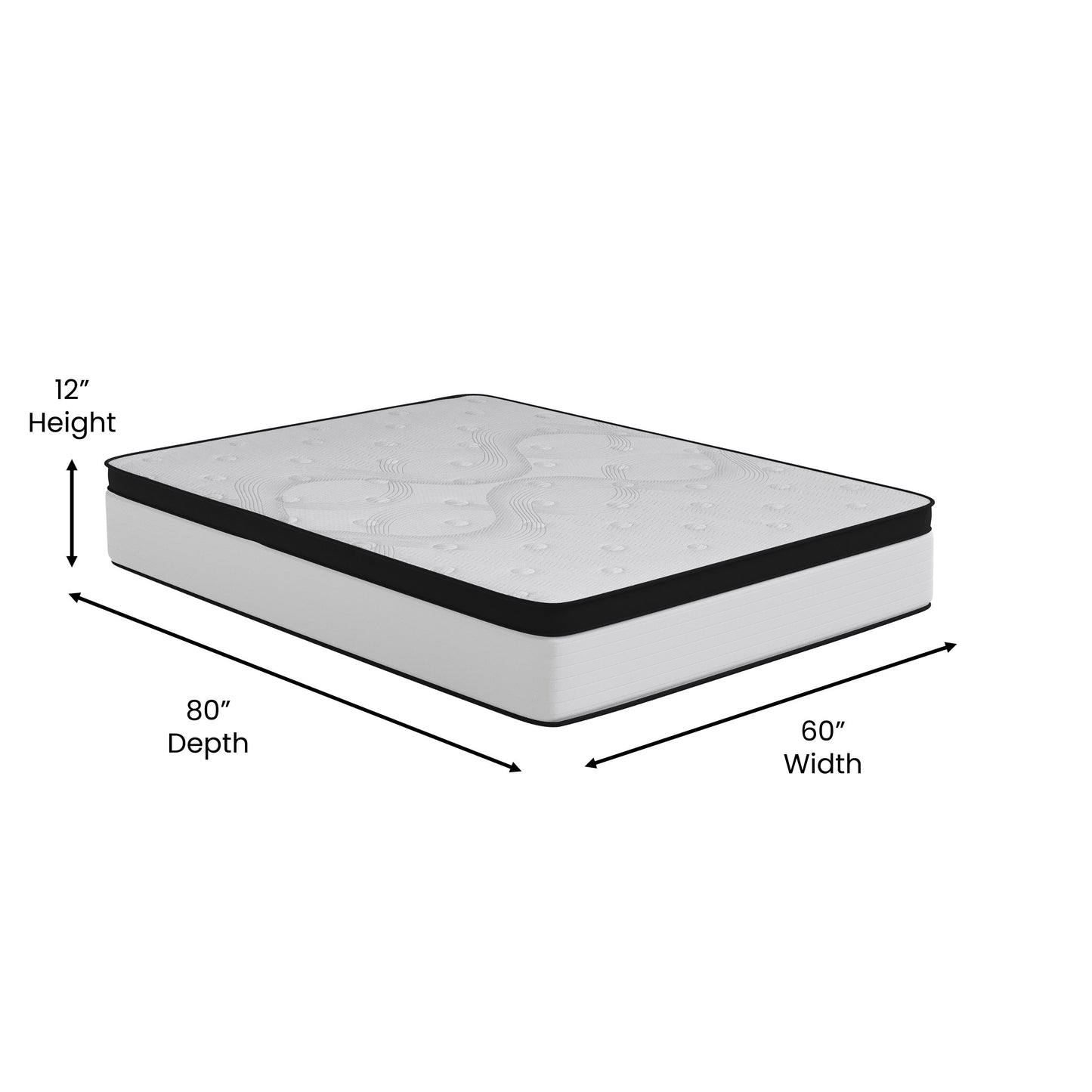 12in Pocket Mattress CL-FR231-12