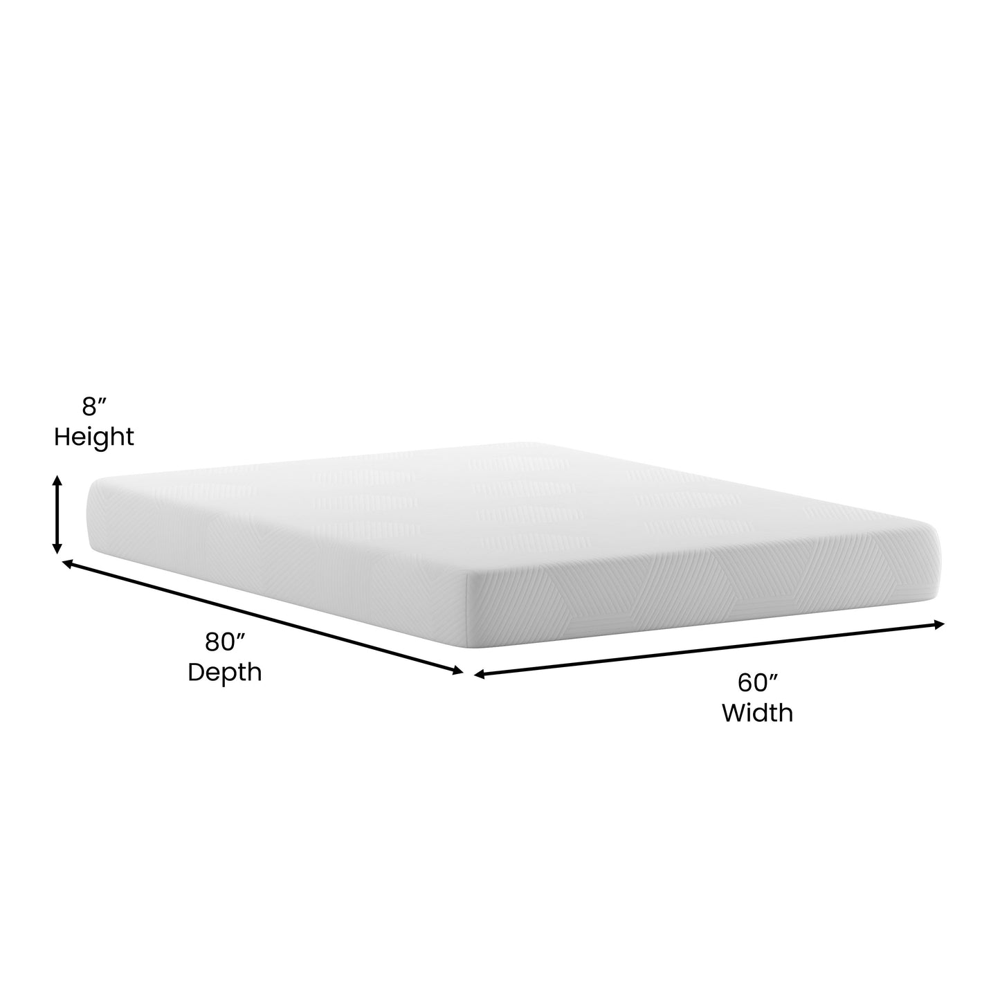 8" Queen Memory Foam Mattress CL-MF101-8-Q-GG