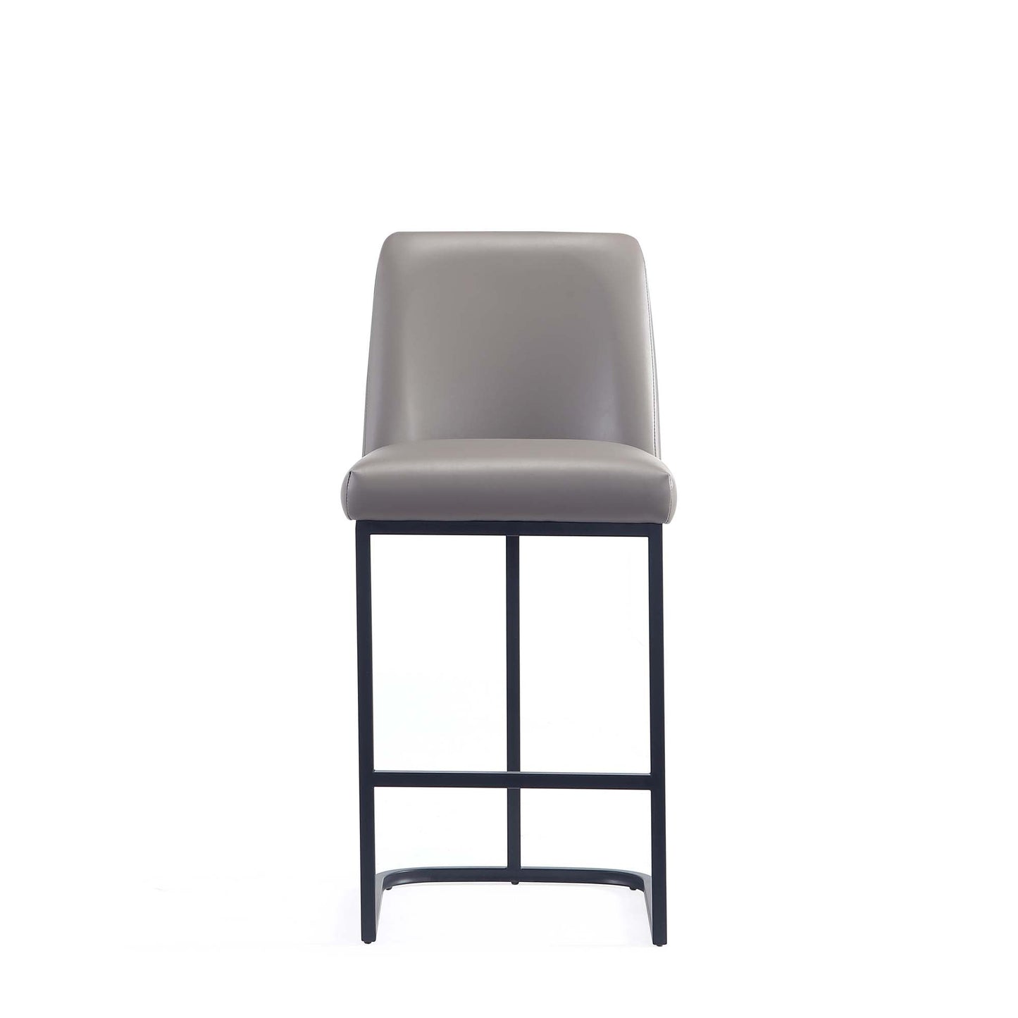 Manhattan Comfort Serena Modern Leatherette Upholstered Barstool and Counter Stool Set