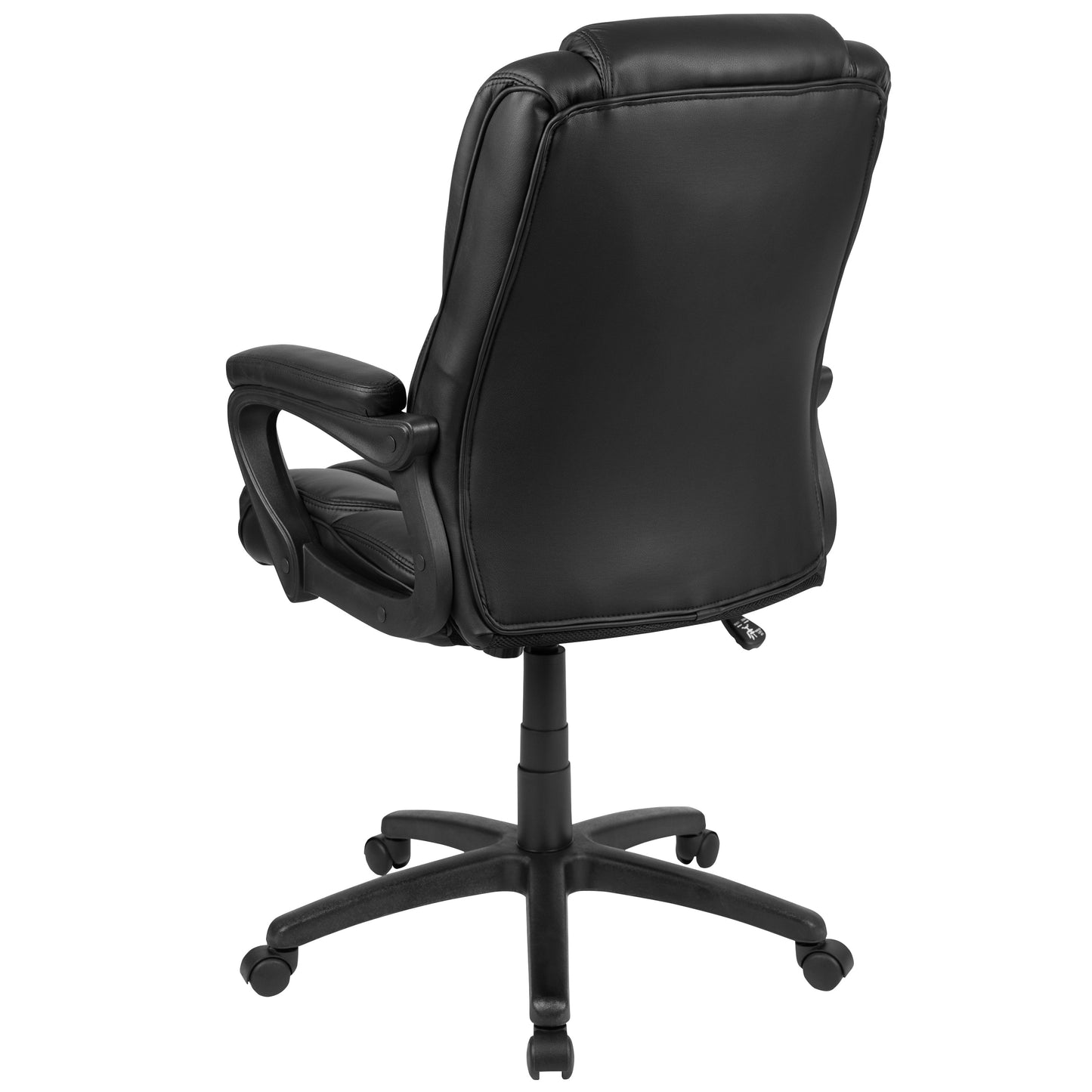 Black Big & Tall Leather Chair CX-1179H-BK-GG