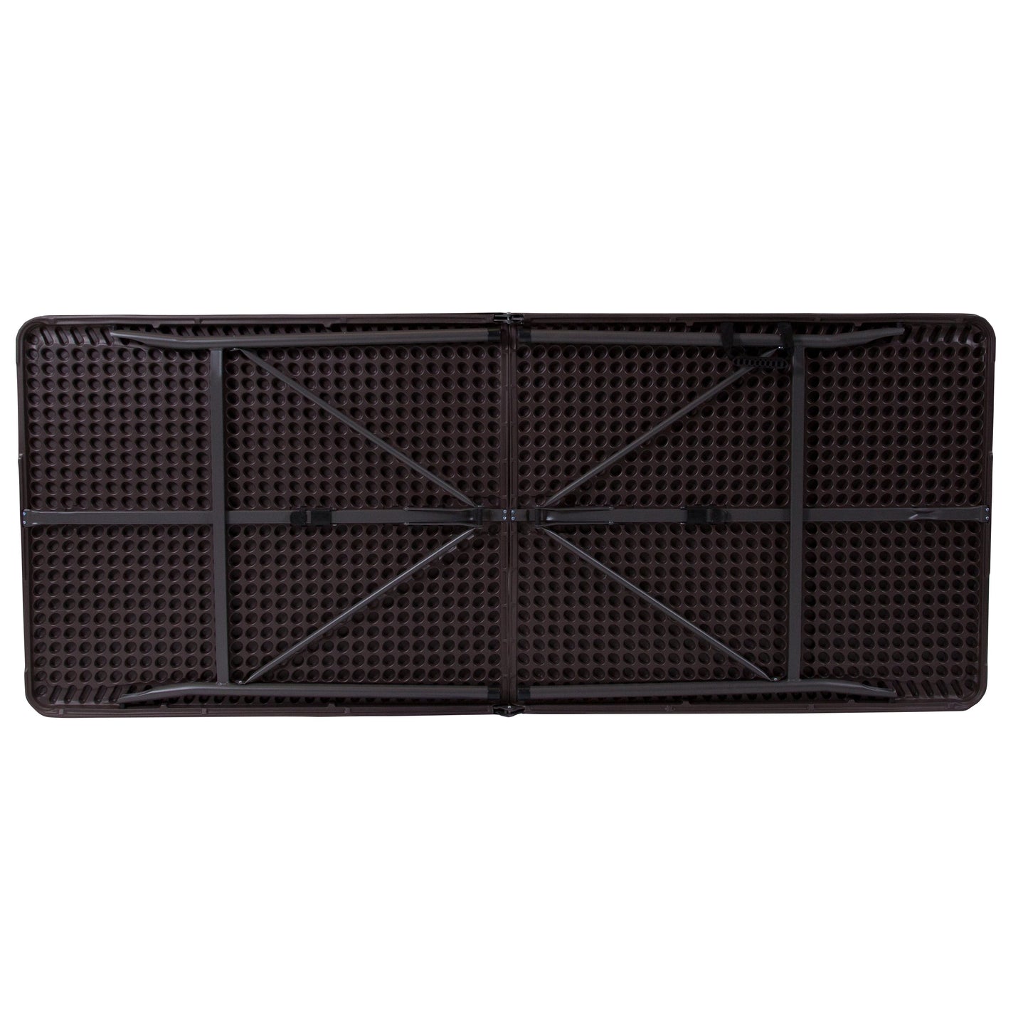 30x72 Brown Plastic Fold Table DAD-LF-183Z-GG