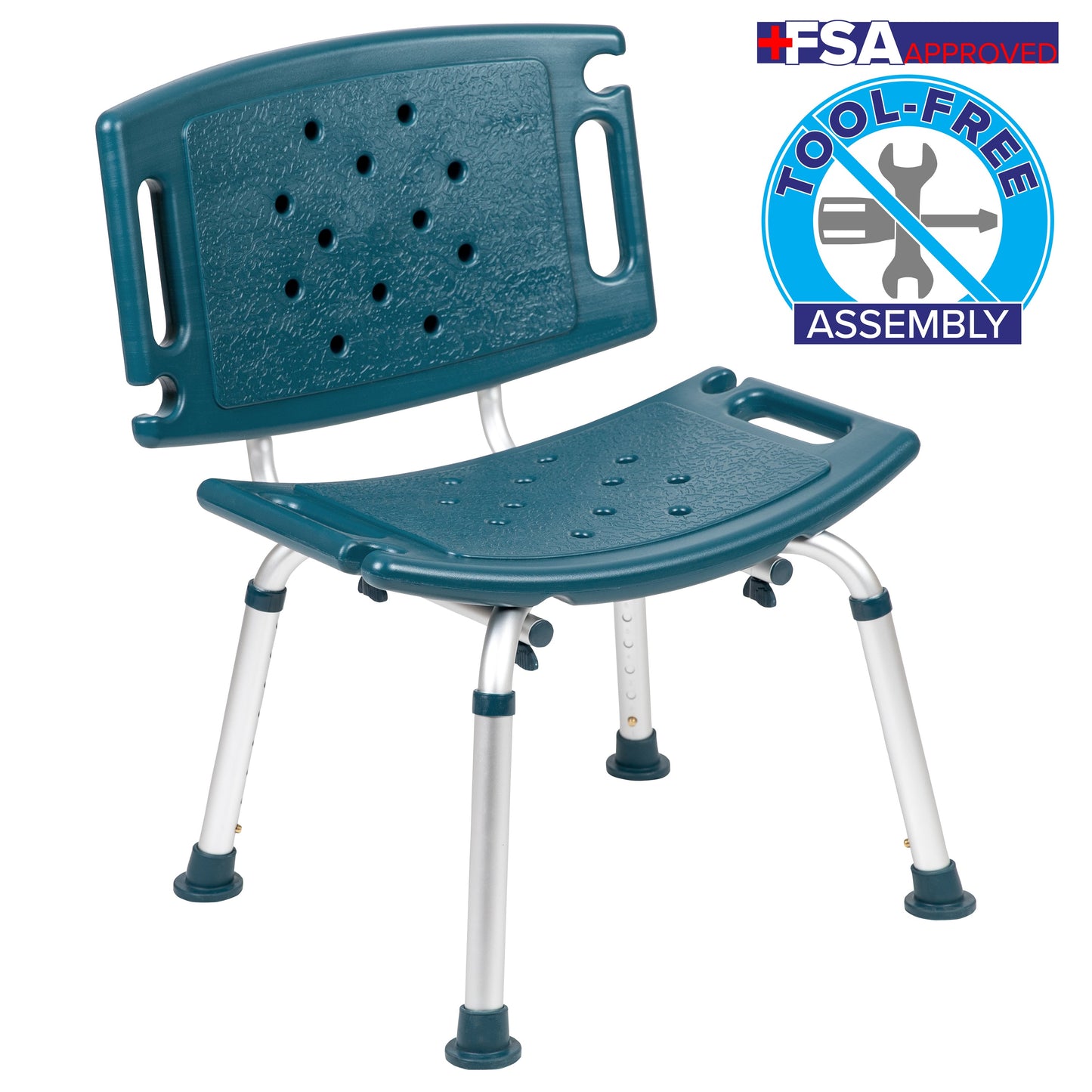 Navy Bath & Shower Chair DC-HY3501L-NV-GG