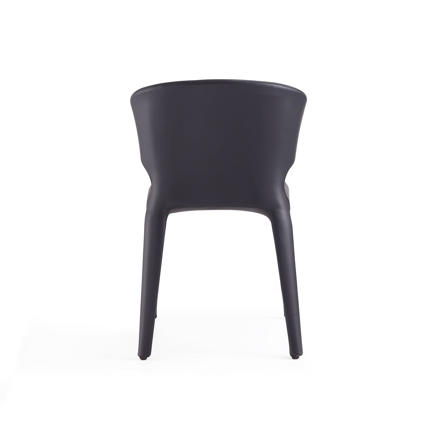 Manhattan Comfort Conrad Black Faux Leather Dining Chair (Set of 2) DC031-BK