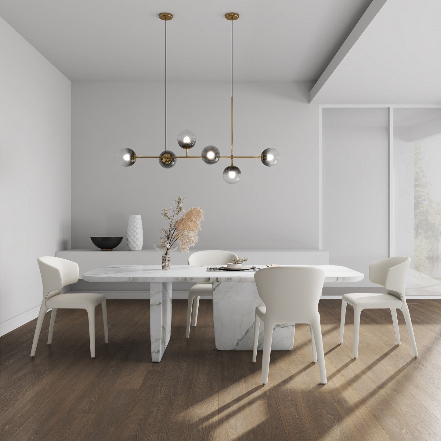 Manhattan Comfort Conrad Cream Faux Leather Dining Chair (Set of 2) DC031-CR