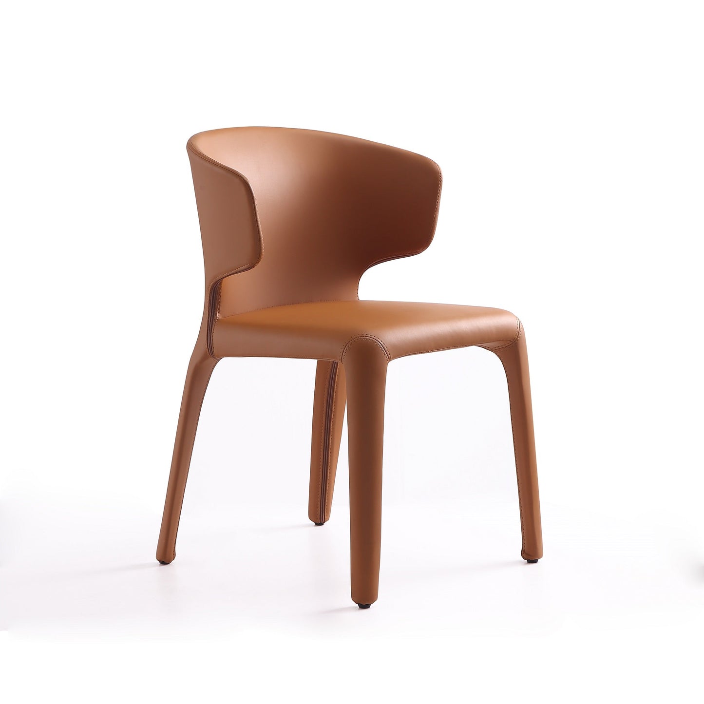 Manhattan Comfort Conrad Saddle Faux Leather Dining Chair (Set of 2) DC031-SA