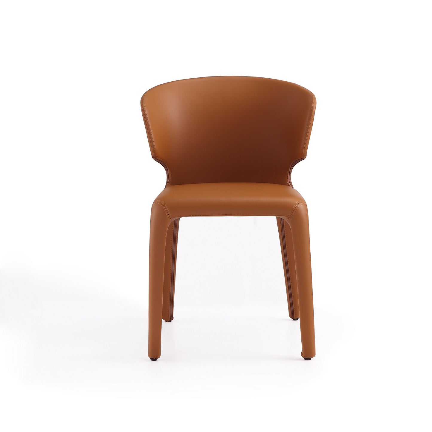 Manhattan Comfort Conrad Saddle Faux Leather Dining Chair (Set of 2) DC031-SA