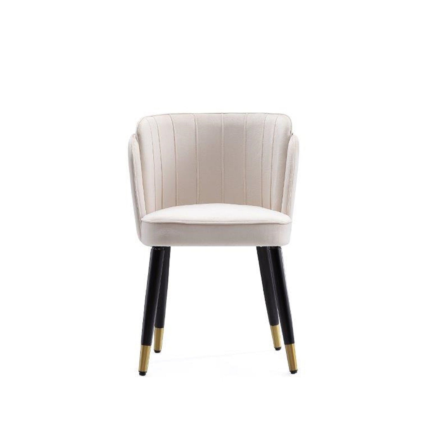 Manhattan Comfort Zephyr Velvet Dining Chair in Cream DC043-CR
