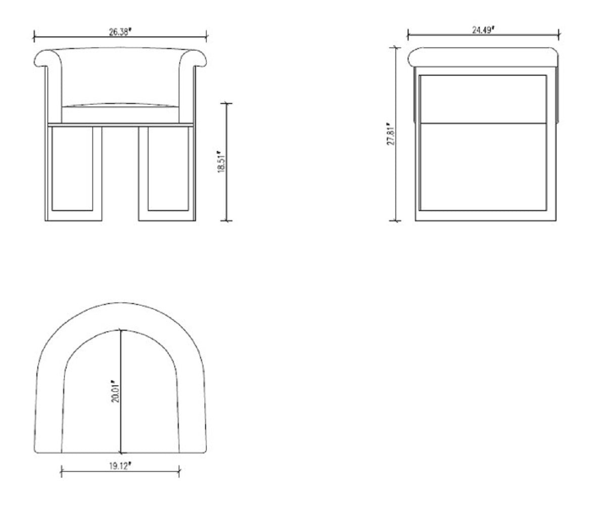 Manhattan Comfort Corso Leatherette Dining Chair with Metal Frame in Tan DC046-CL