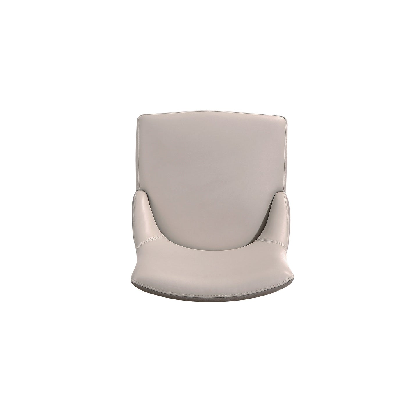 Manhattan Comfort Shubert Modern Faux Leather and Velvet Dining Chair in Light Grey (Set of 2) DC055-LG