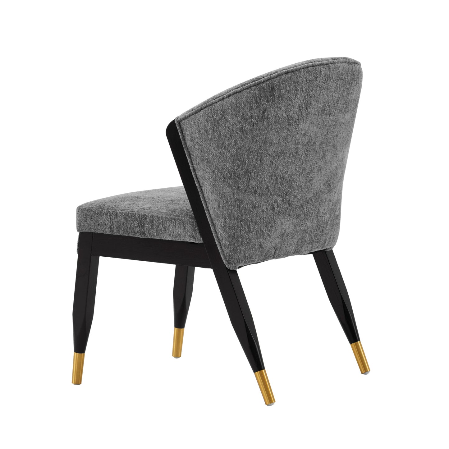 Manhattan Comfort Modern Ola Chenille Dining Chair in Grey DC075-GY