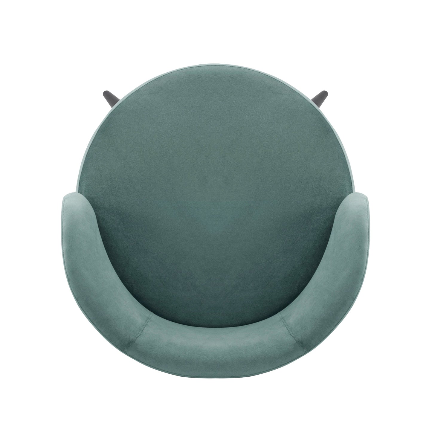 Manhattan Comfort Modern Kaya Pleated Velvet Dining Chair in Mint Green DC080-MG