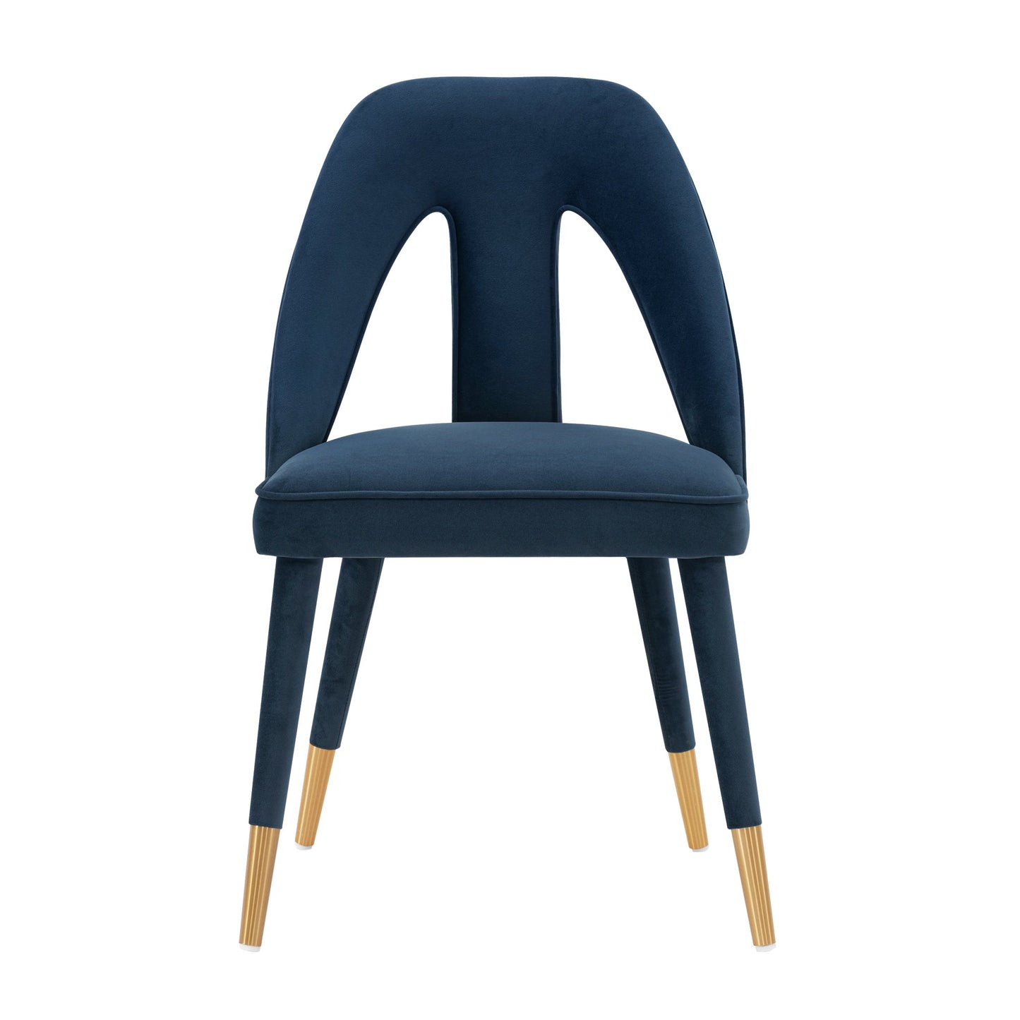 Manhattan Comfort Modern Neda Velvet  Dining Chair in Midnight Blue DC081-MB
