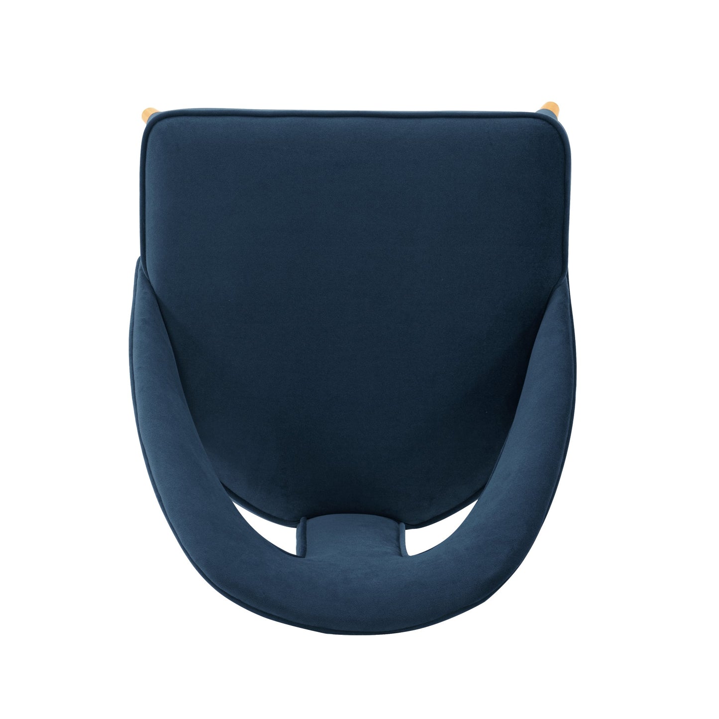 Manhattan Comfort Modern Neda Velvet  Dining Chair in Midnight Blue DC081-MB