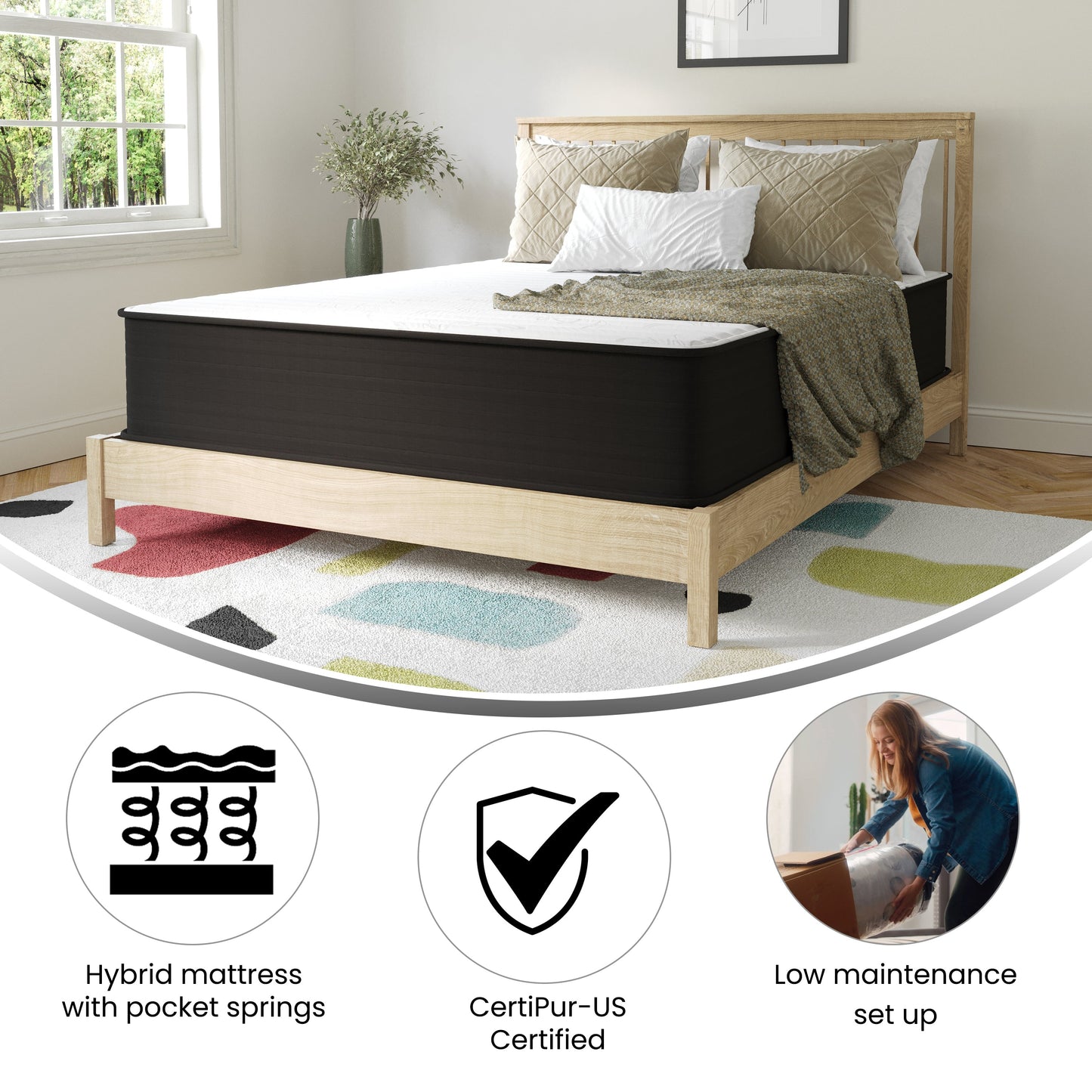 12 Inch Hybrid Mattress DR-E230P-R