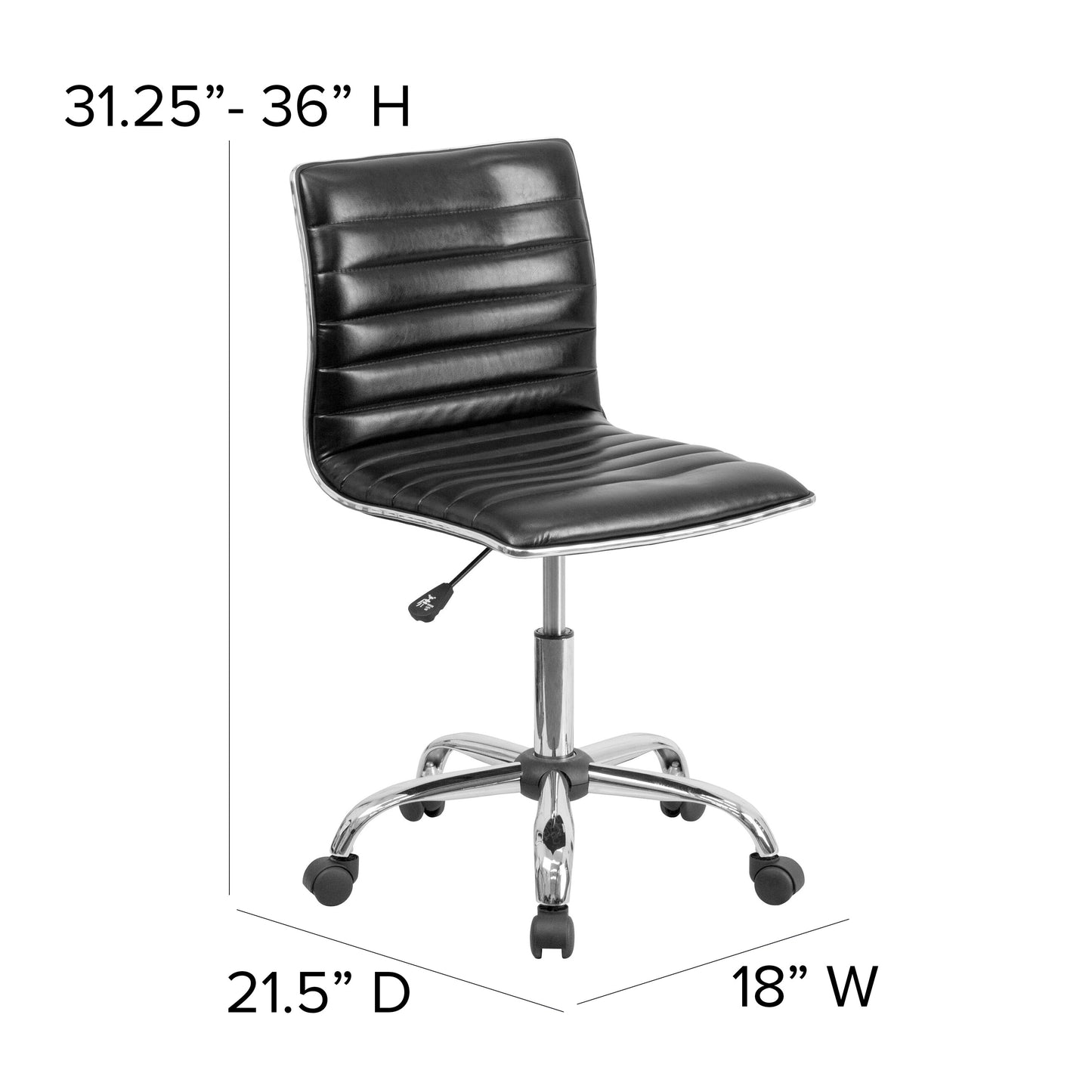 Low Back Task Chair and Ribbed Task Office Chair Collection