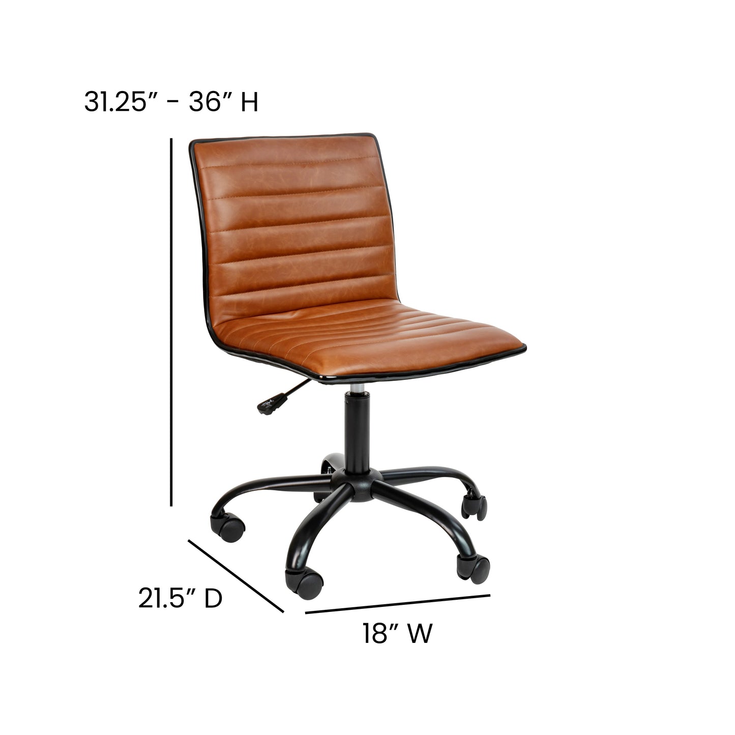 Low Back Task Chair and Ribbed Task Office Chair Collection