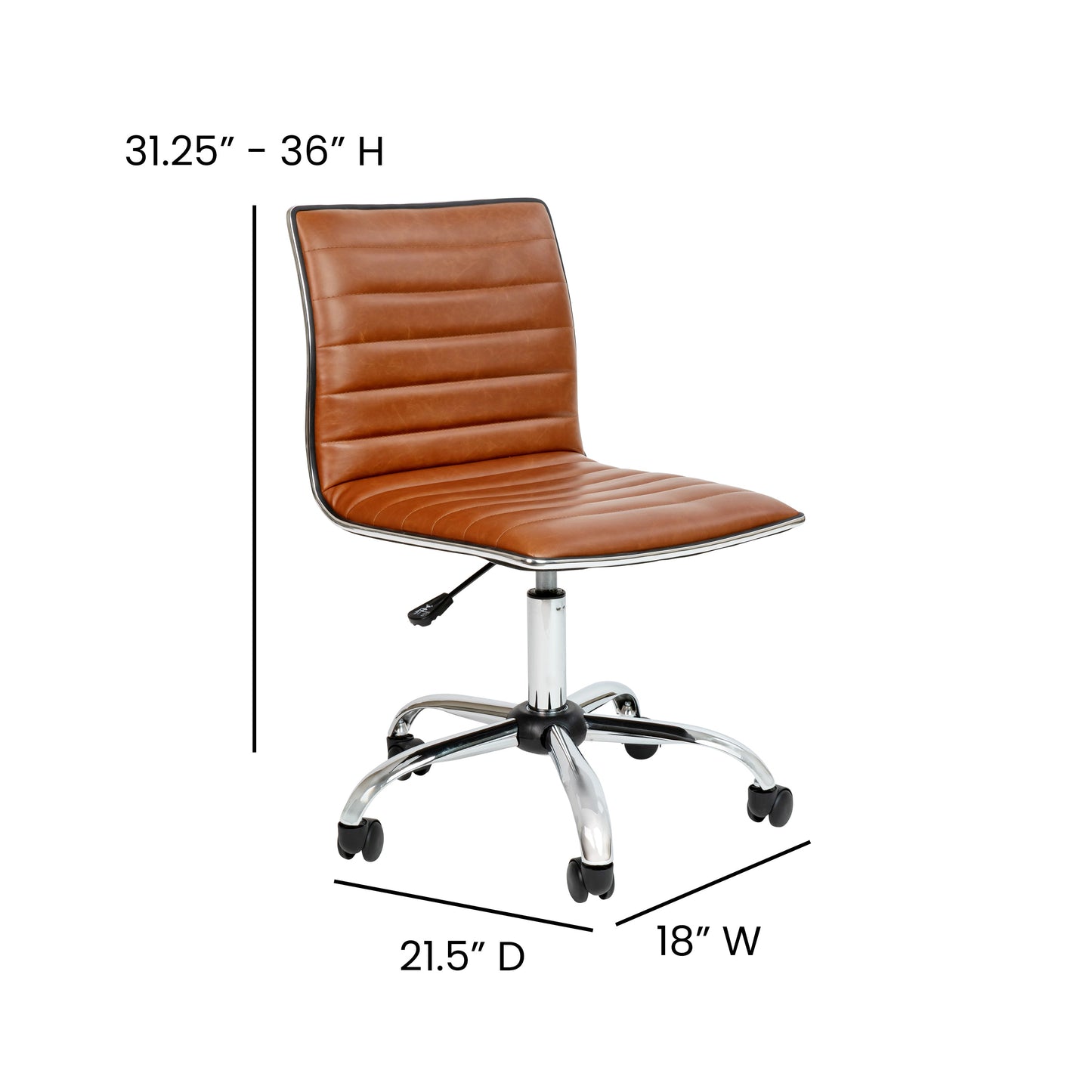 Low Back Task Chair and Ribbed Task Office Chair Collection