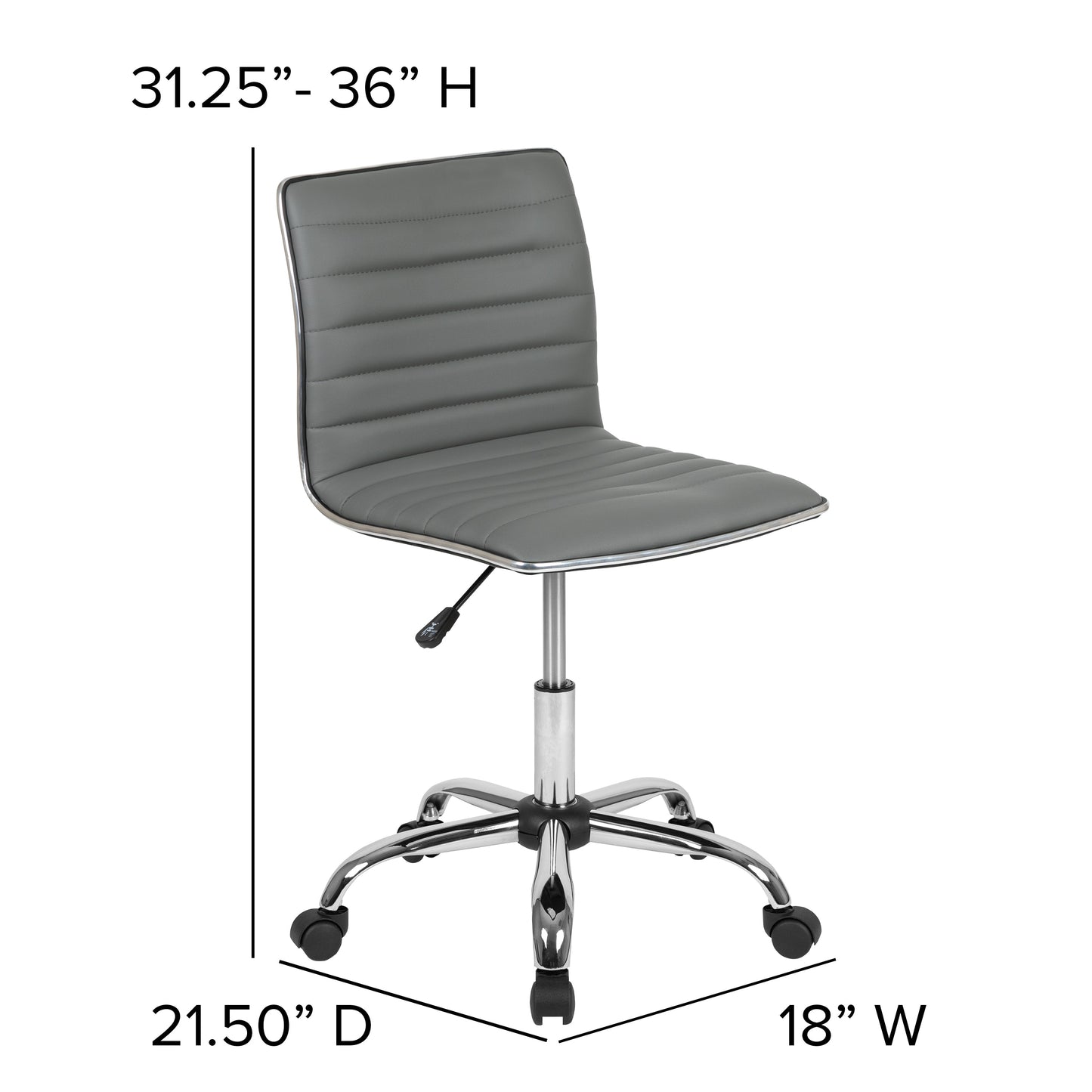Low Back Task Chair and Ribbed Task Office Chair Collection