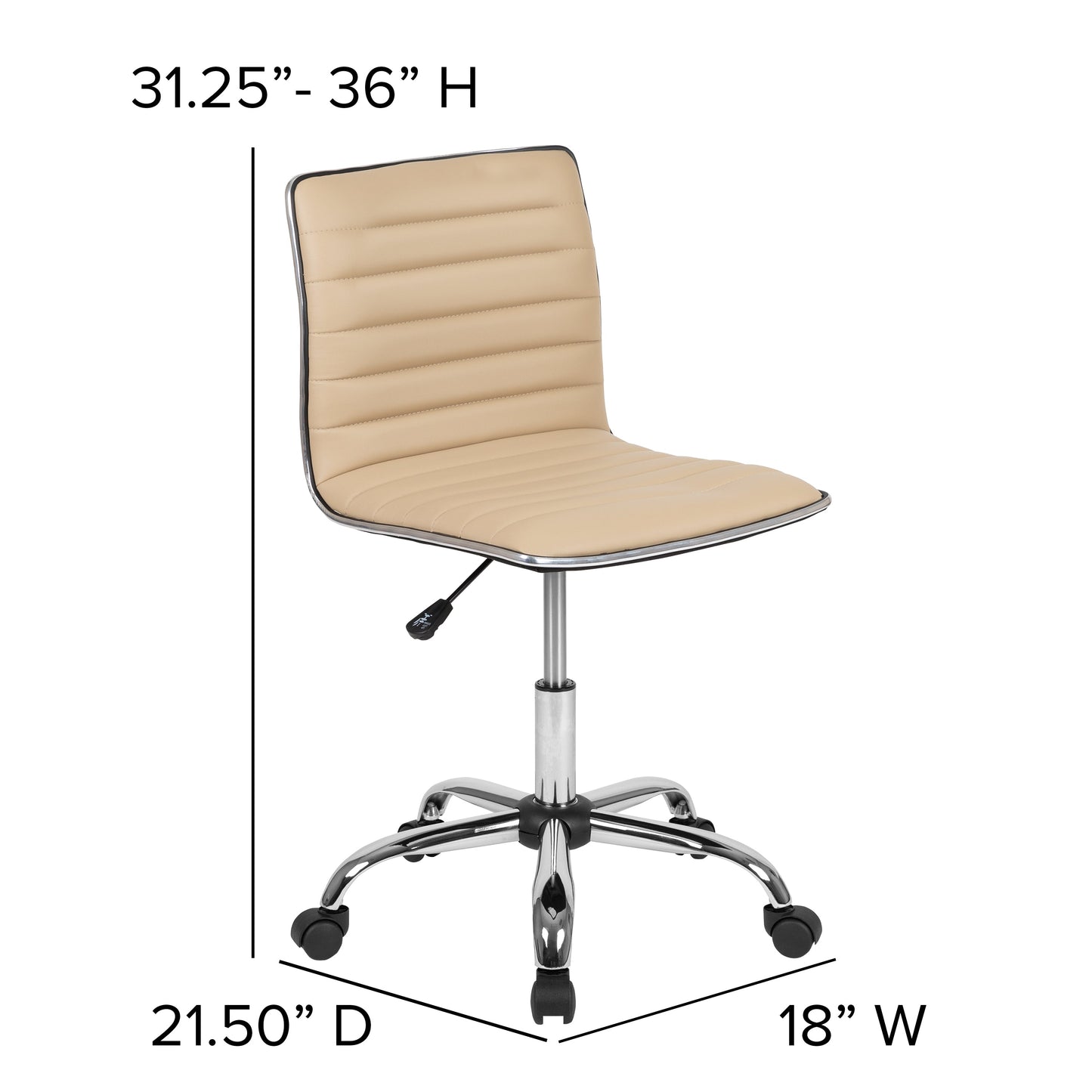 Low Back Task Chair and Ribbed Task Office Chair Collection