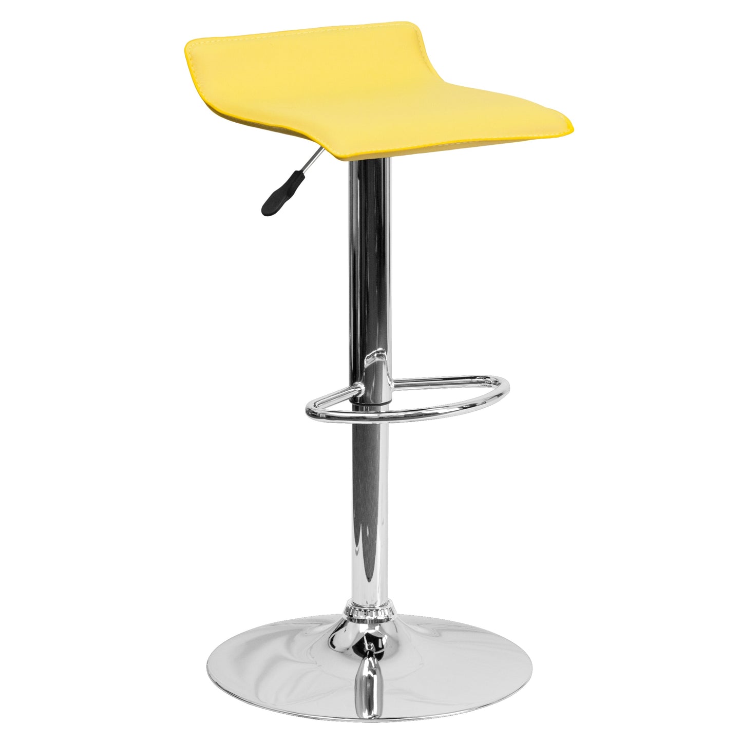 Yellow Vinyl Barstool DS-801-CONT-YEL-GG