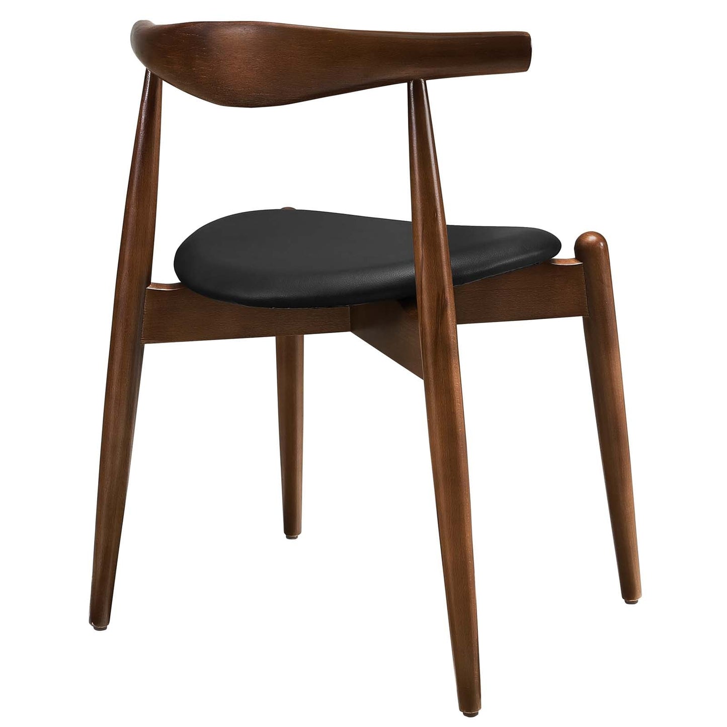 Stalwart Dining Side Chairs Set of 2 or 4 in Dark Walnut with Various Options