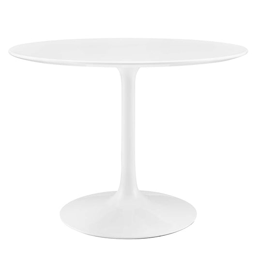 Lippa 40" Round Wood and Artificial Marble Dining Table