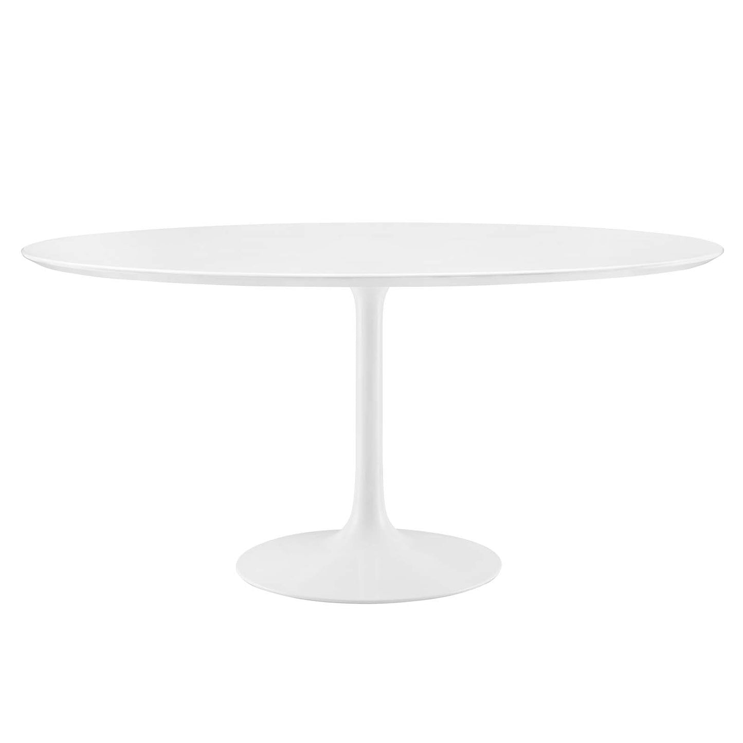 Lippa 60" Round Wood Dining Table - Gold and White, Natural Finishes