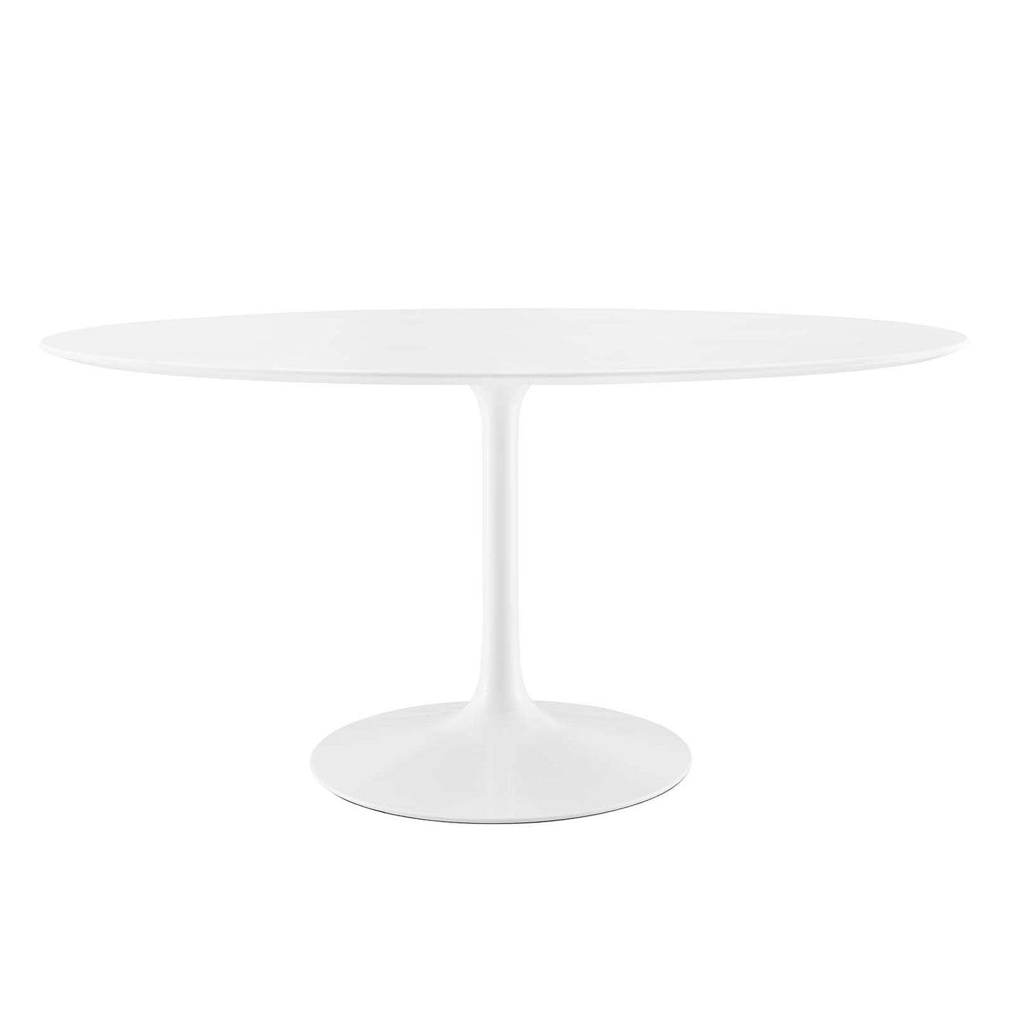 Lippa 60" Oval Dining Table with Artificial Marble and Wood Top