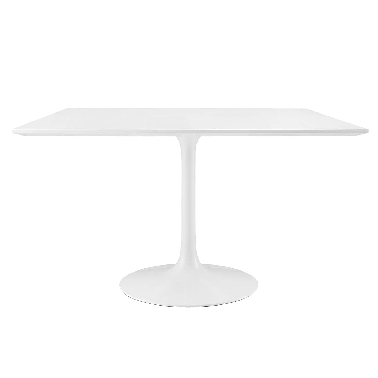 Lippa 47" Square Wood Top Dining Table - Gold and White Finish