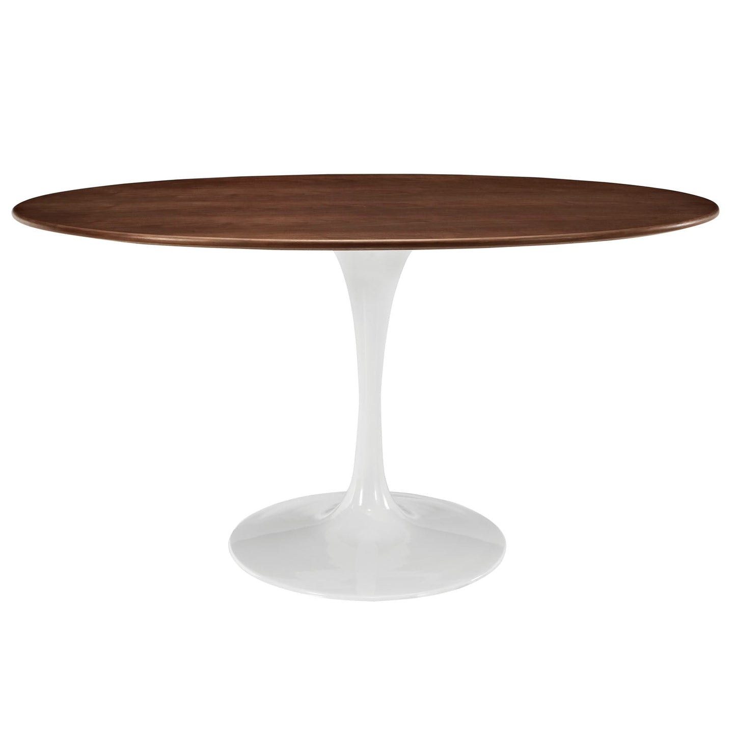 Lippa 60" Oval Dining Table with Artificial Marble and Wood Top