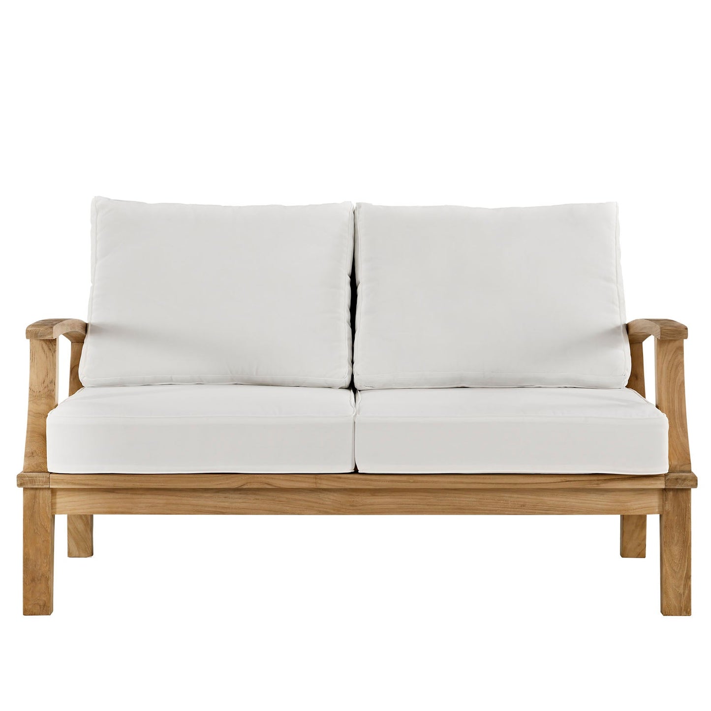 Marina Outdoor Patio Teak Loveseat Natural