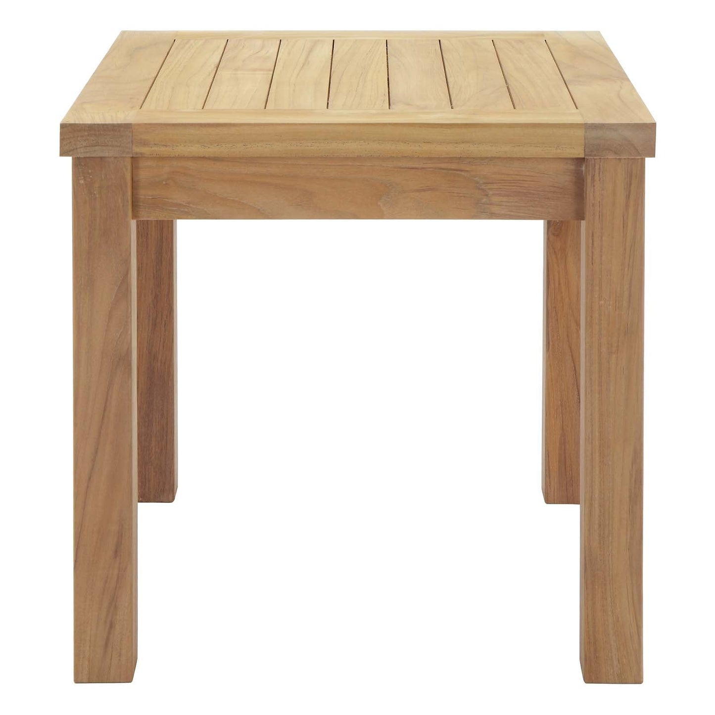 Marina Outdoor Patio Teak Side Table Natural EEI-1155-NAT