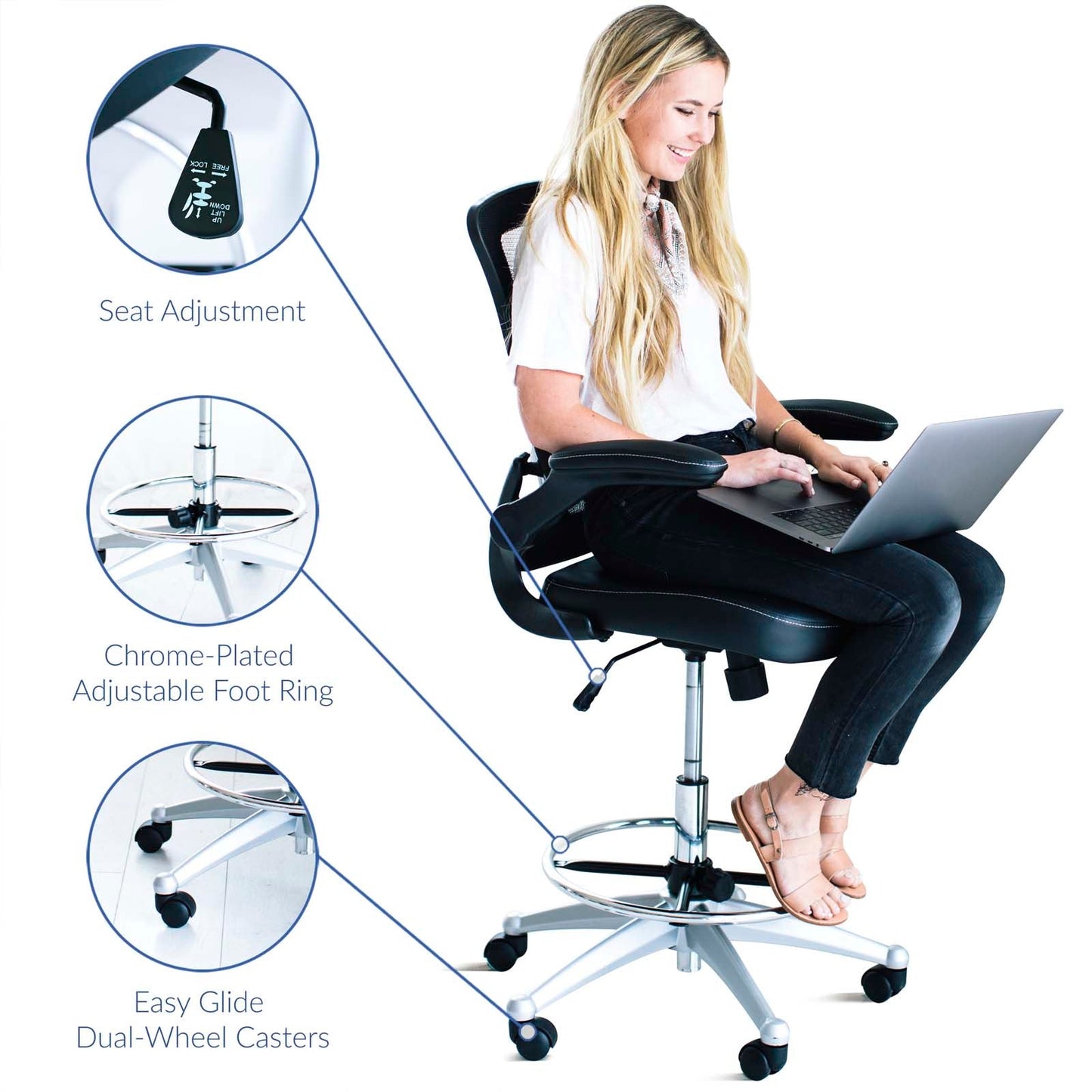 Attainment Office and Vinyl Drafting Chair Collection