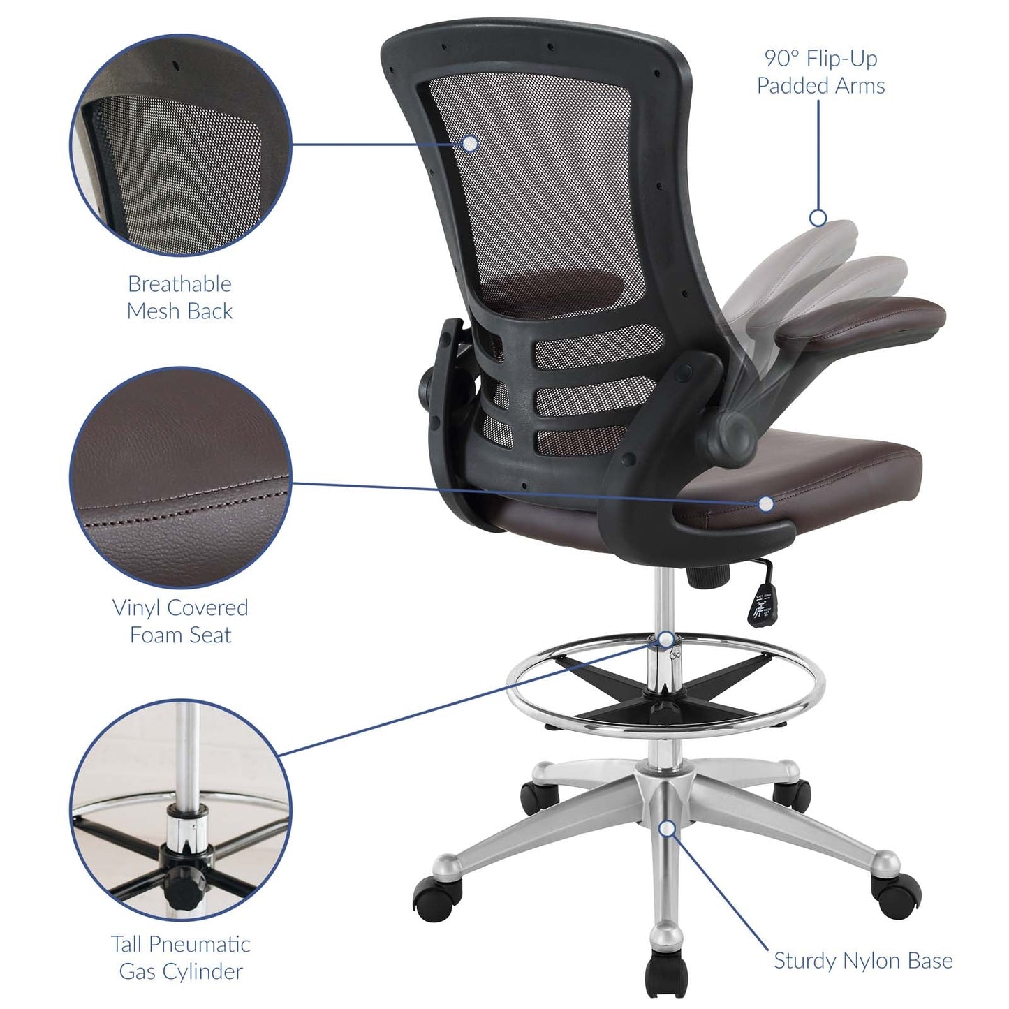 Attainment Office and Vinyl Drafting Chair Collection