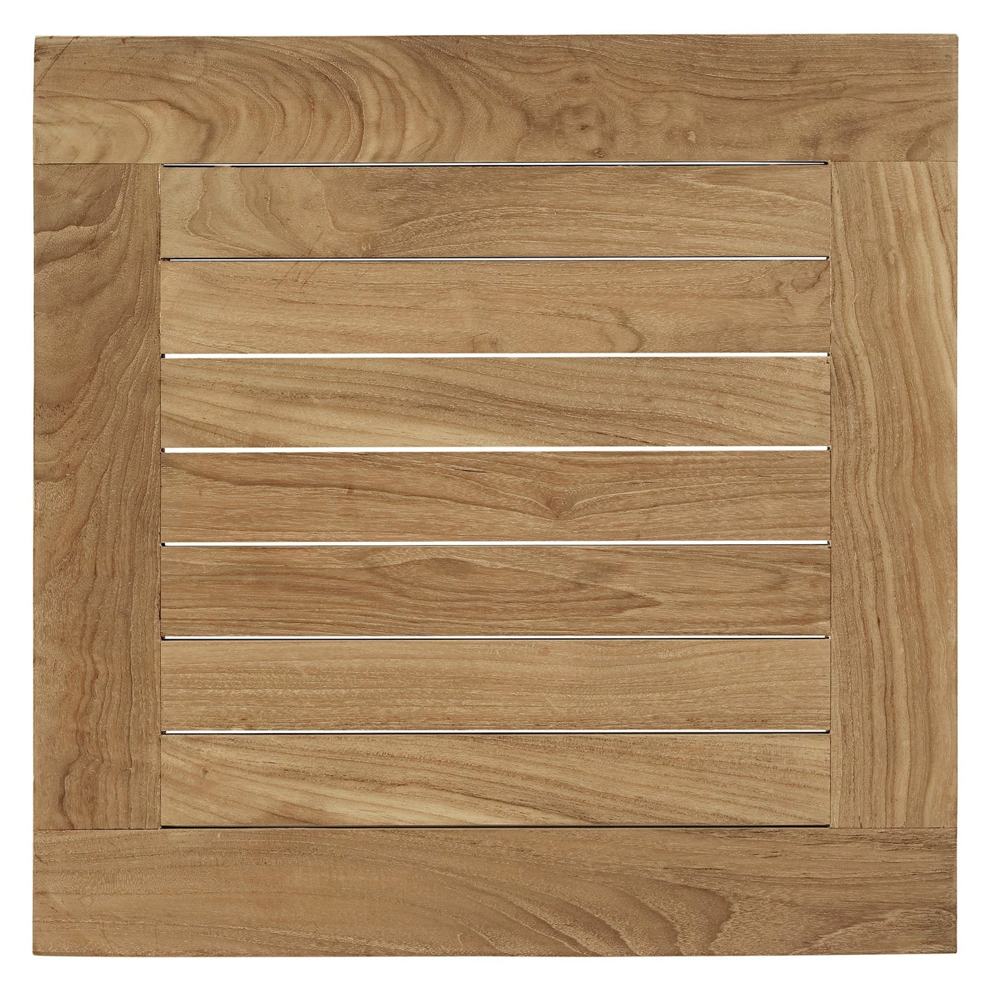 Marina 3 Piece Outdoor Patio Teak Set Natural White EEI-1487-NAT-WHI-SET