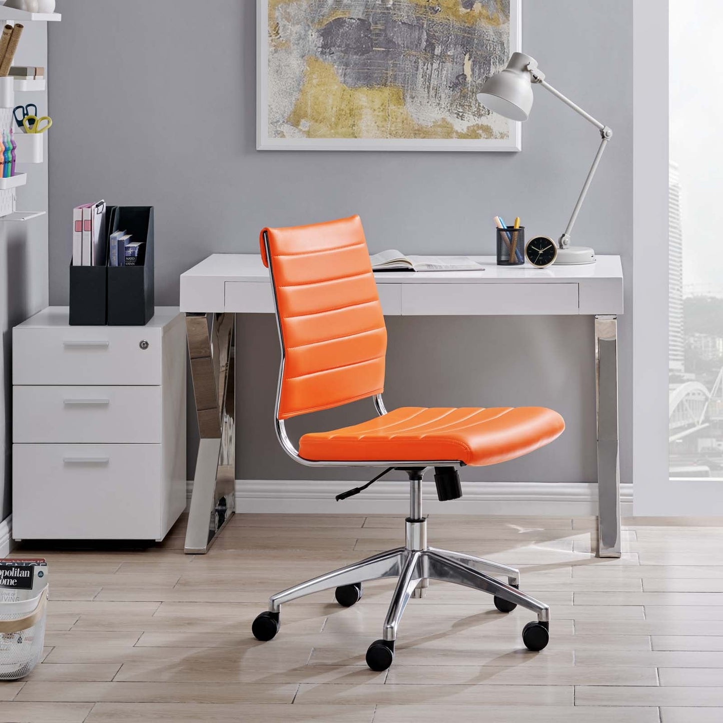 Jive Armless and Highback Mid Back Office Chair