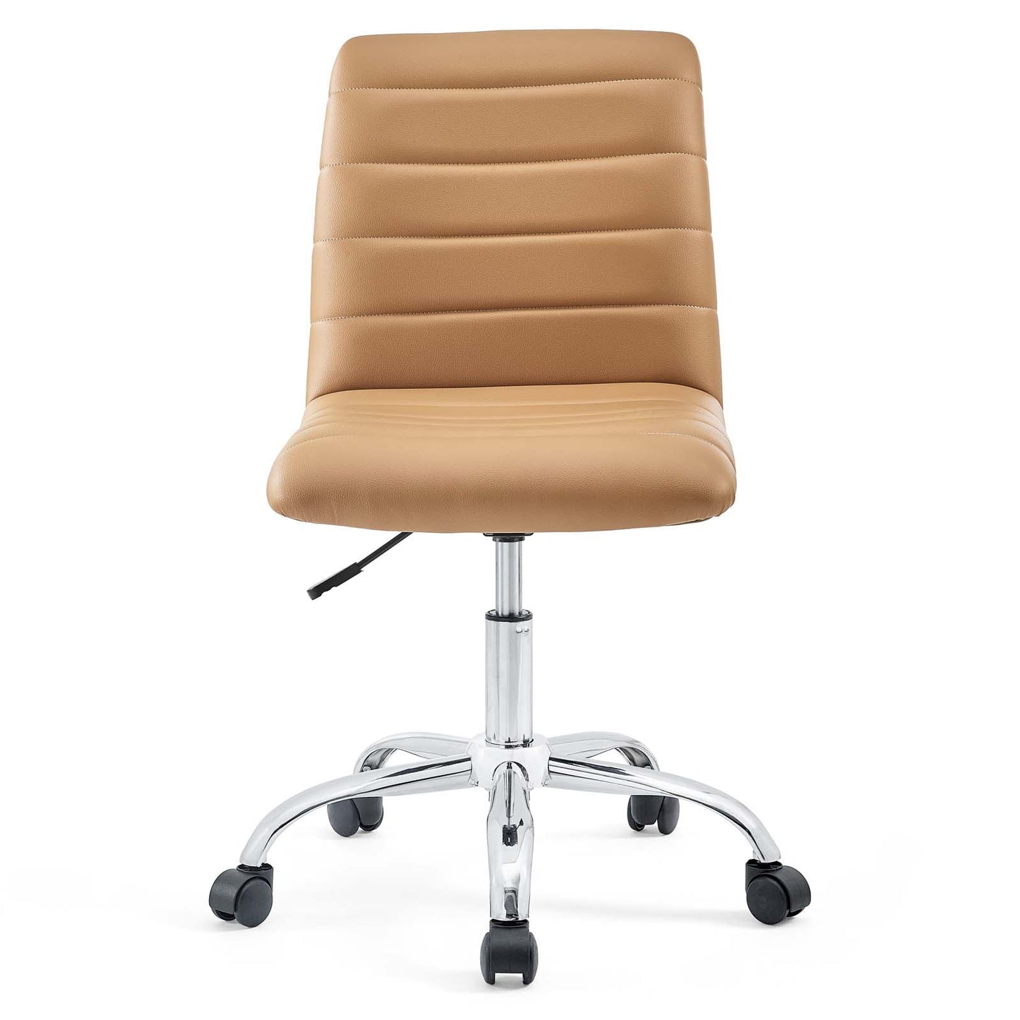 Ripple Armless Mid Back Vinyl and Vegan Leather Office Chair