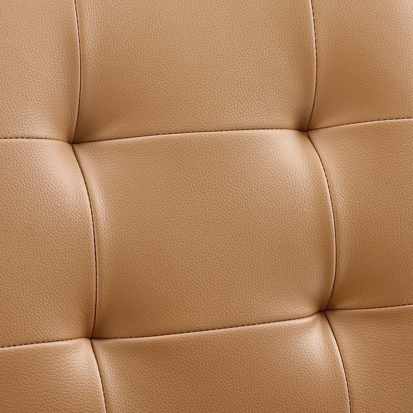 Prim Armless Vegan Leather Mid Back Office Chair