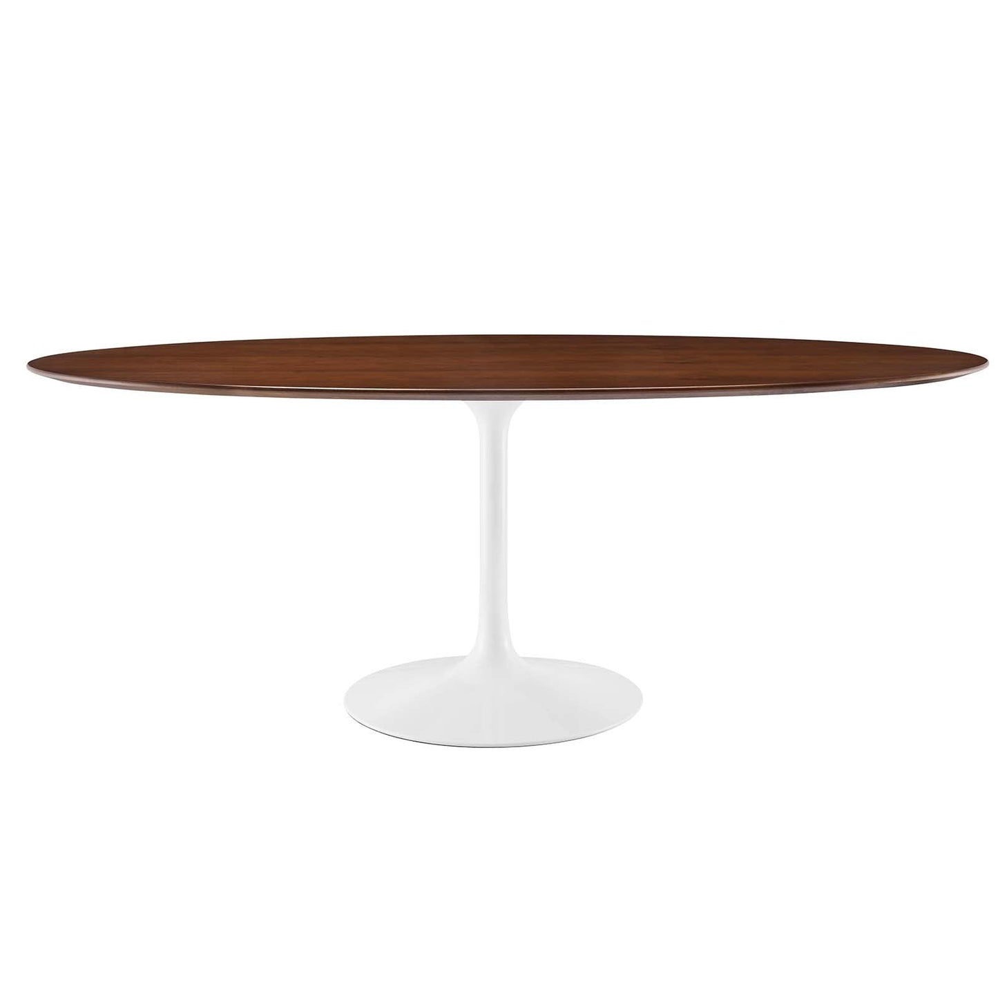 Lippa 78" Oval Artificial Marble and Wood Dining Table
