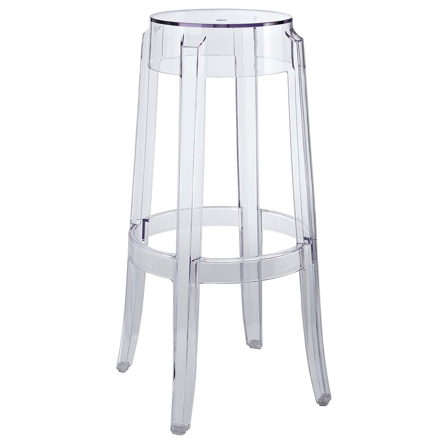 Casper Clear Counter and Bar Stool Set