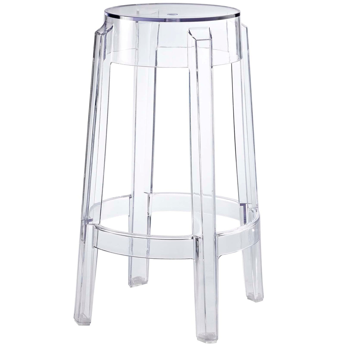 Casper Clear Counter and Bar Stool Set
