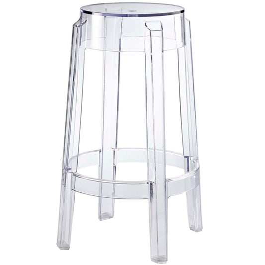 Casper Clear Counter and Bar Stool Set