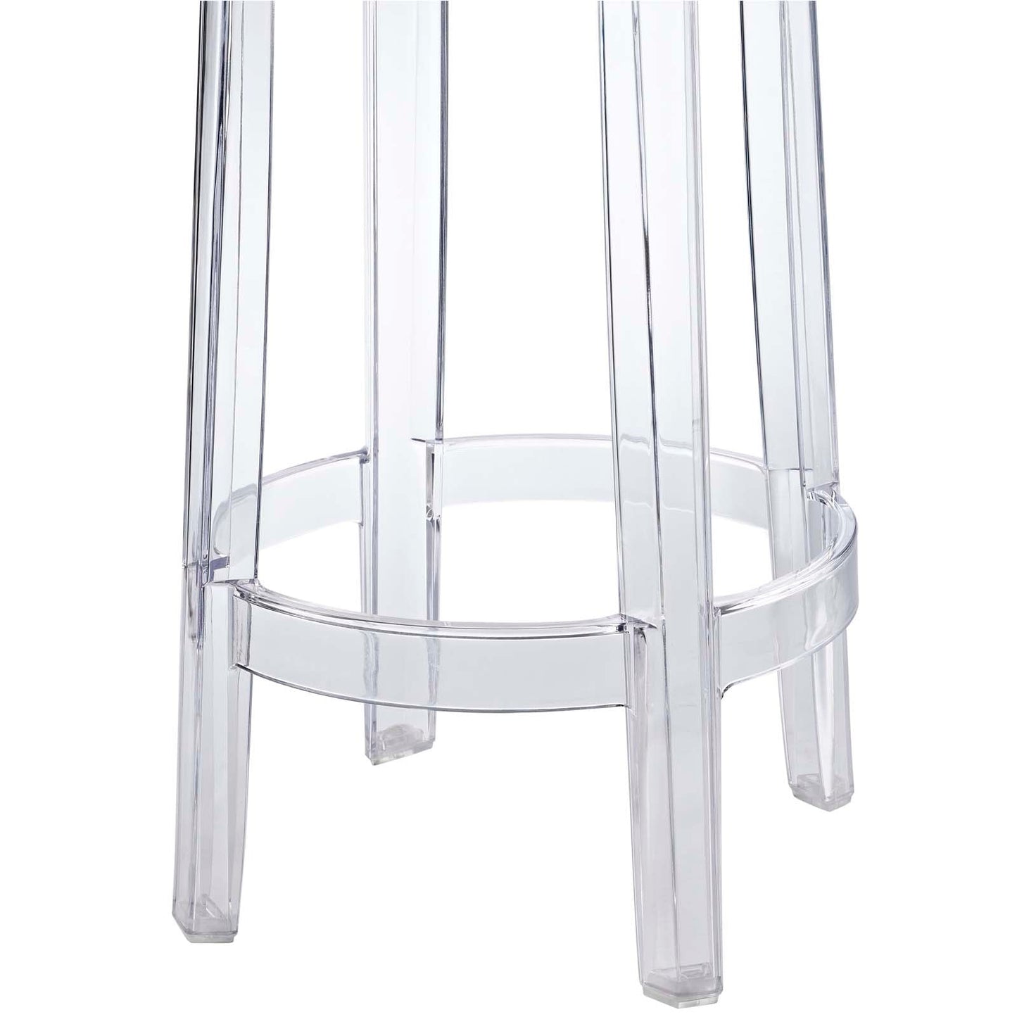 Casper Clear Counter and Bar Stool Set