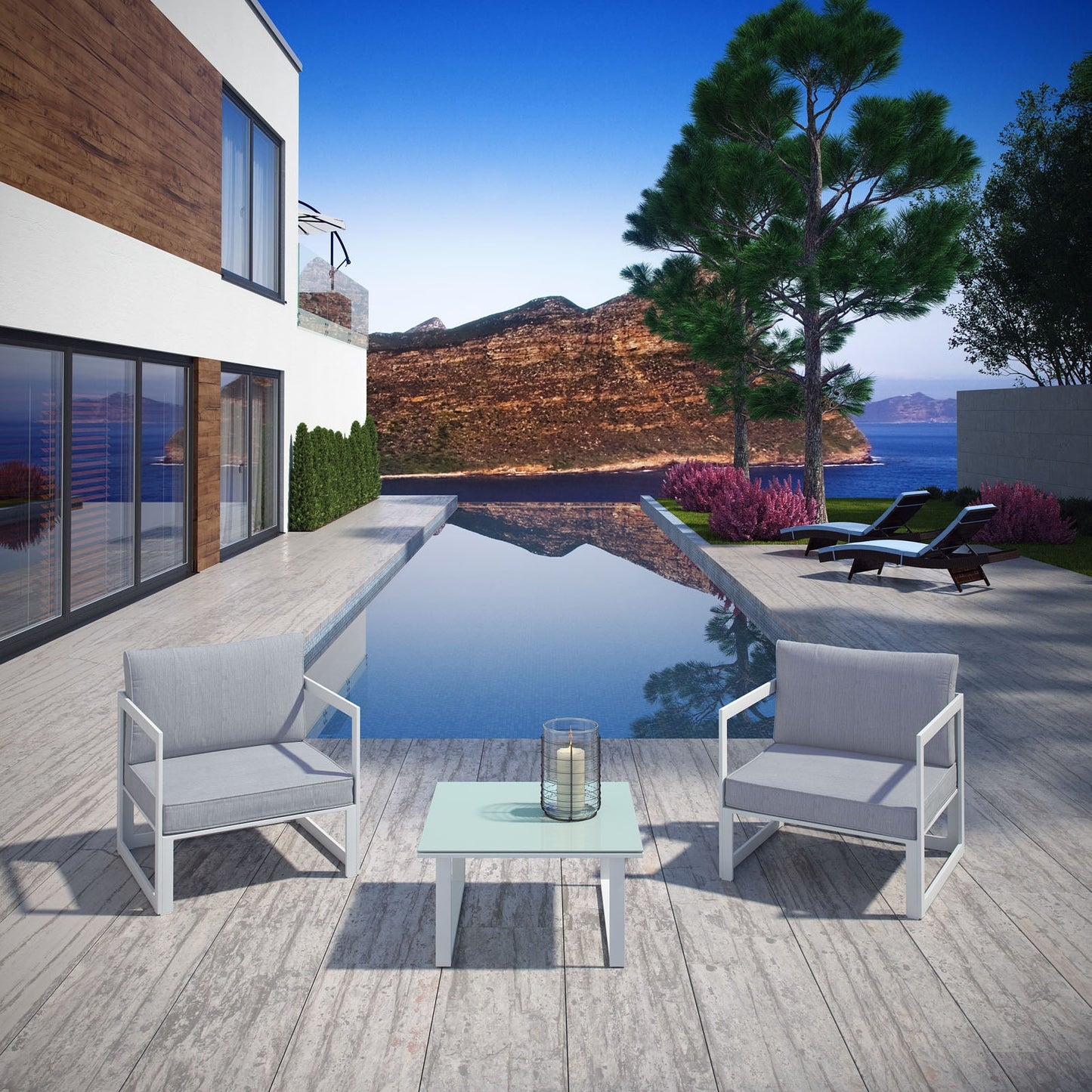 Fortuna Outdoor Patio Sectional Sofa Set