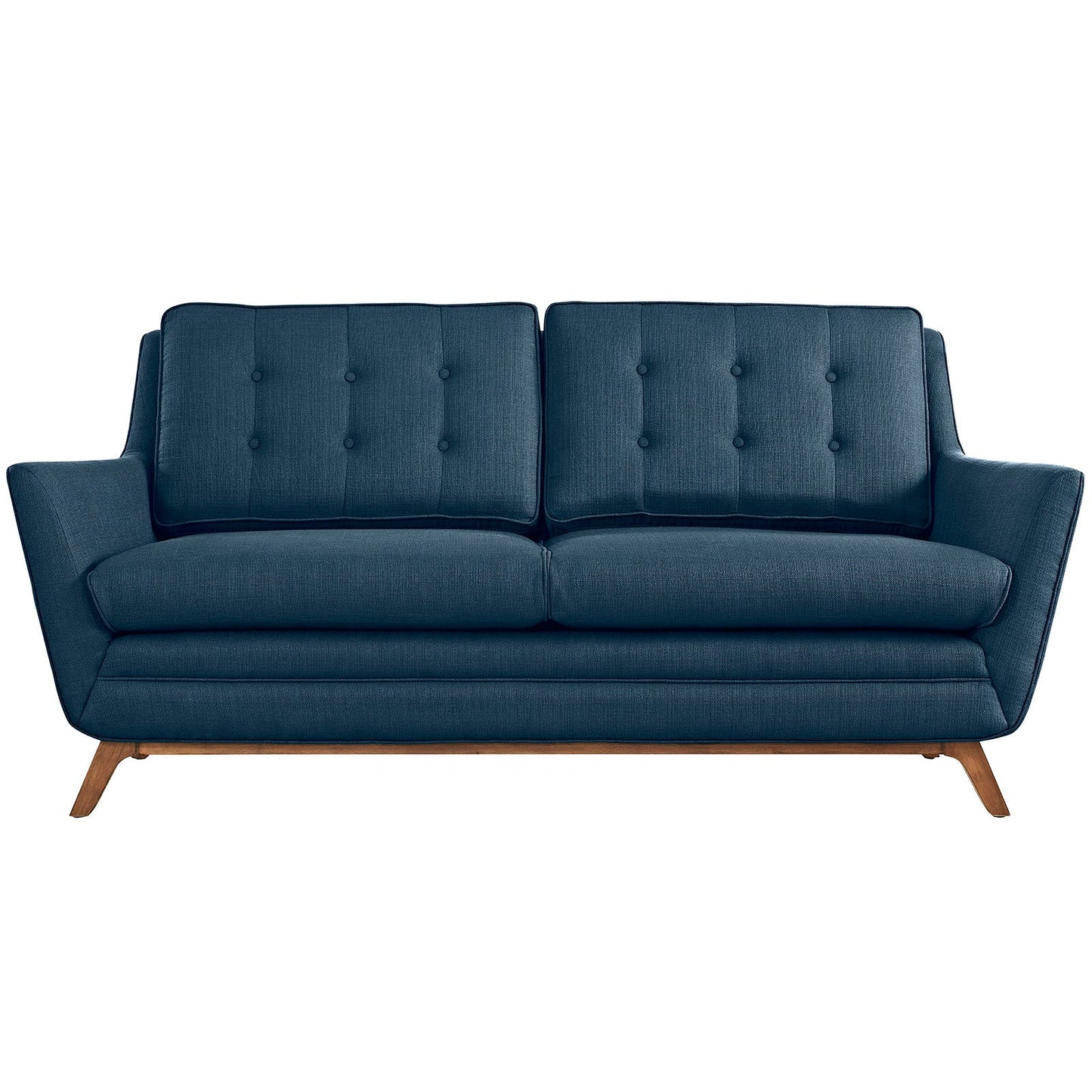Beguile Upholstered Fabric Loveseat Azure EEI-1799-AZU