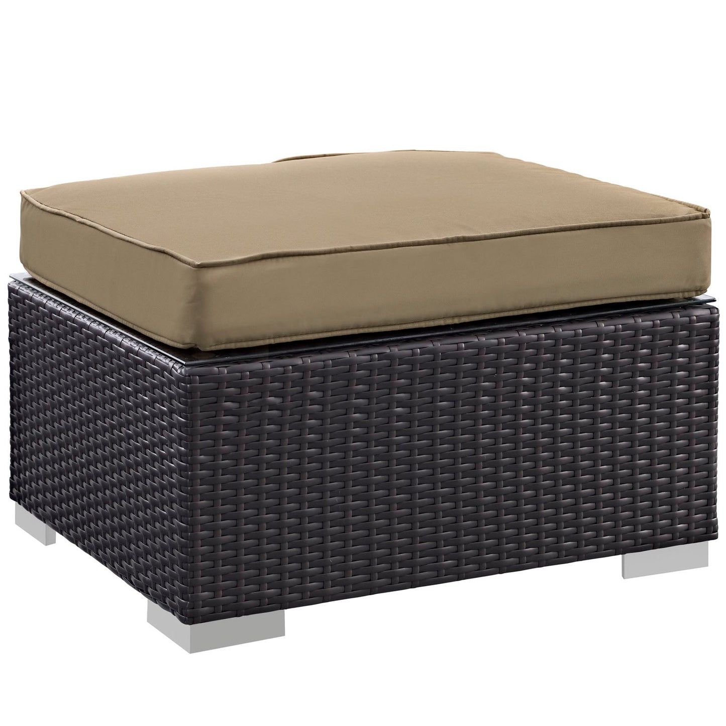 Convene 5 Piece Outdoor Patio Sectional Set Espresso